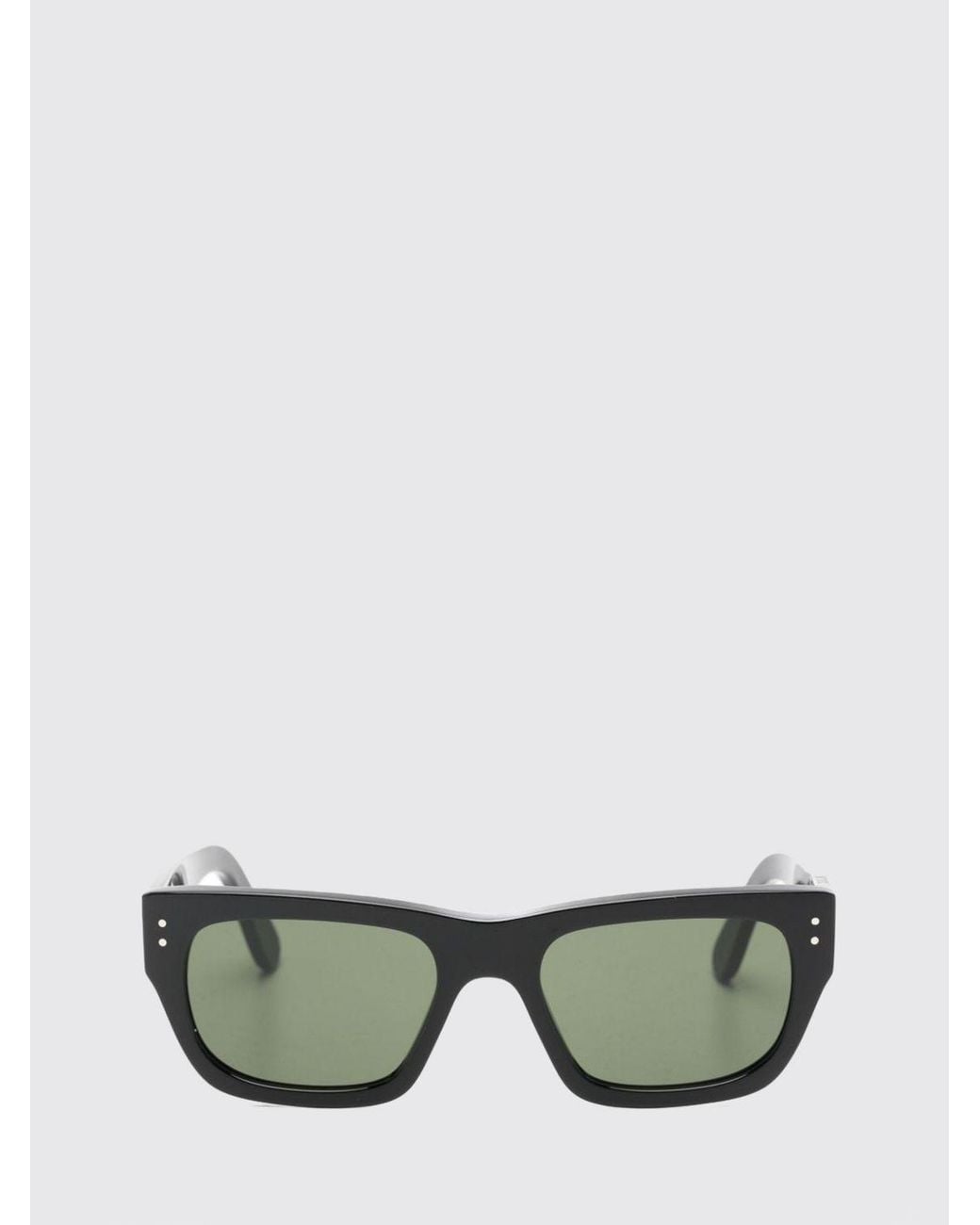 Totême Black Rectangular Acetate Sunglasses With Dark Lenses And Engraved Logo