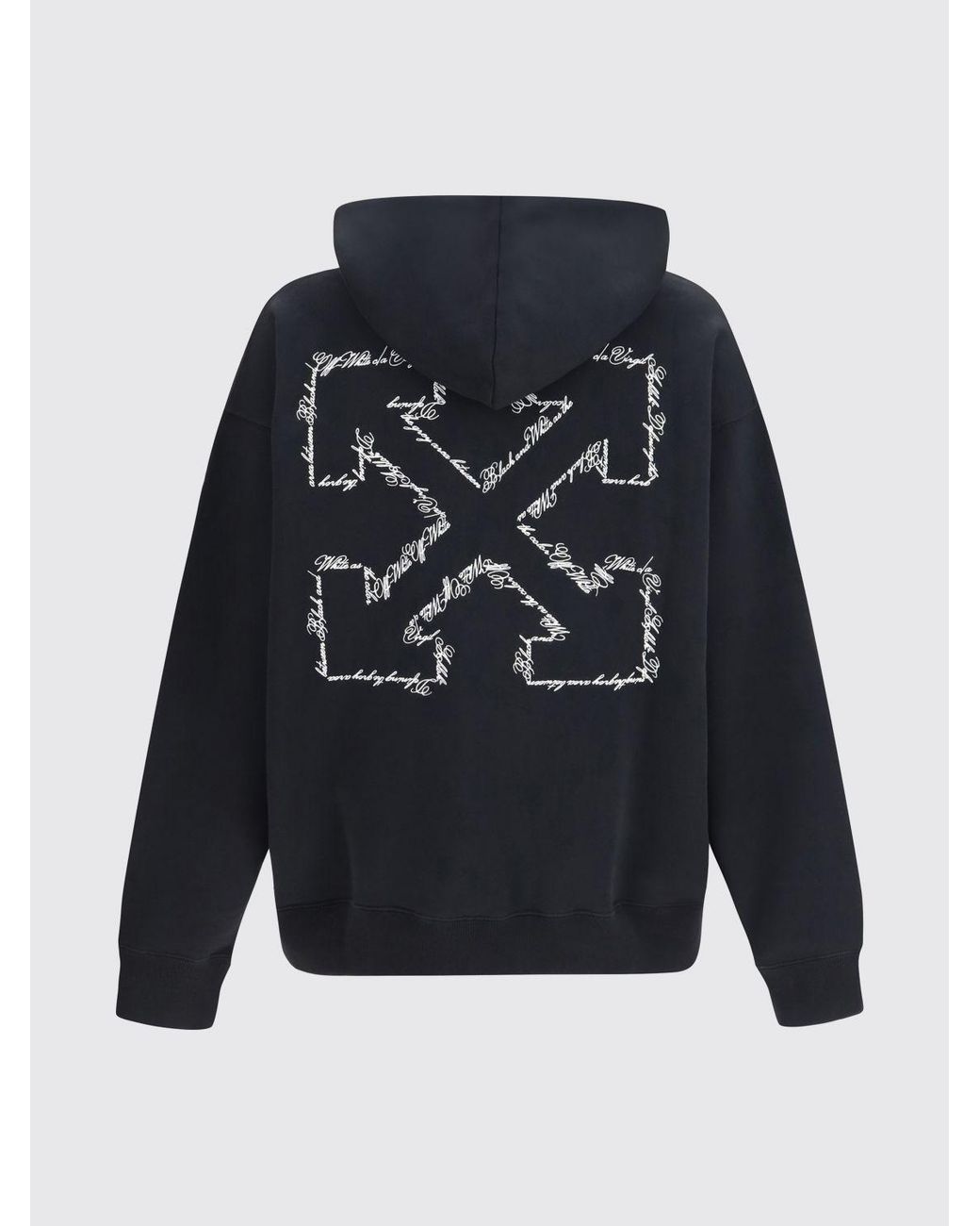 Off-White c/o Virgil Abloh Blue Cotton Hoodie for men