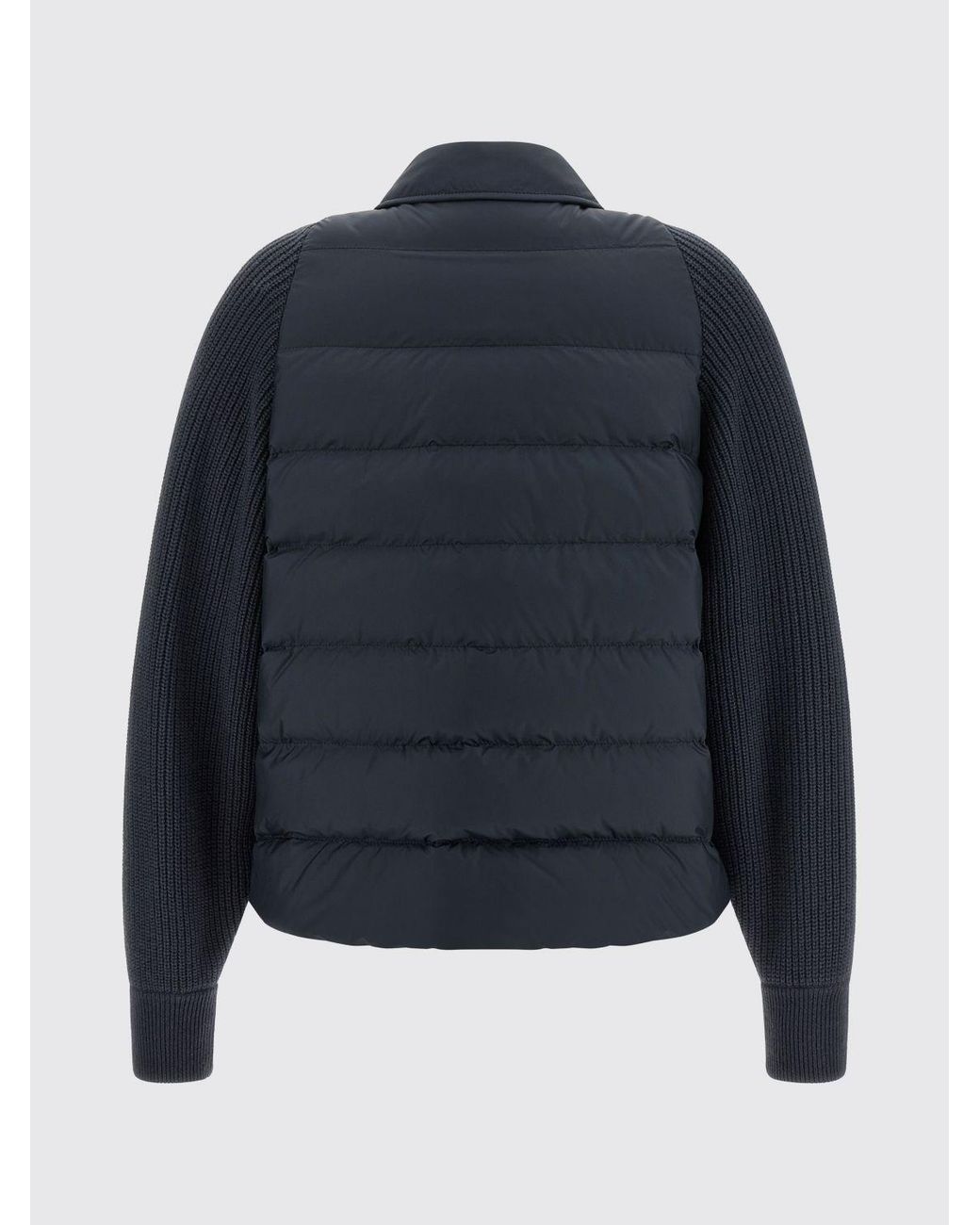 Brunello Cucinelli Blue Short Quilted Down Jacket