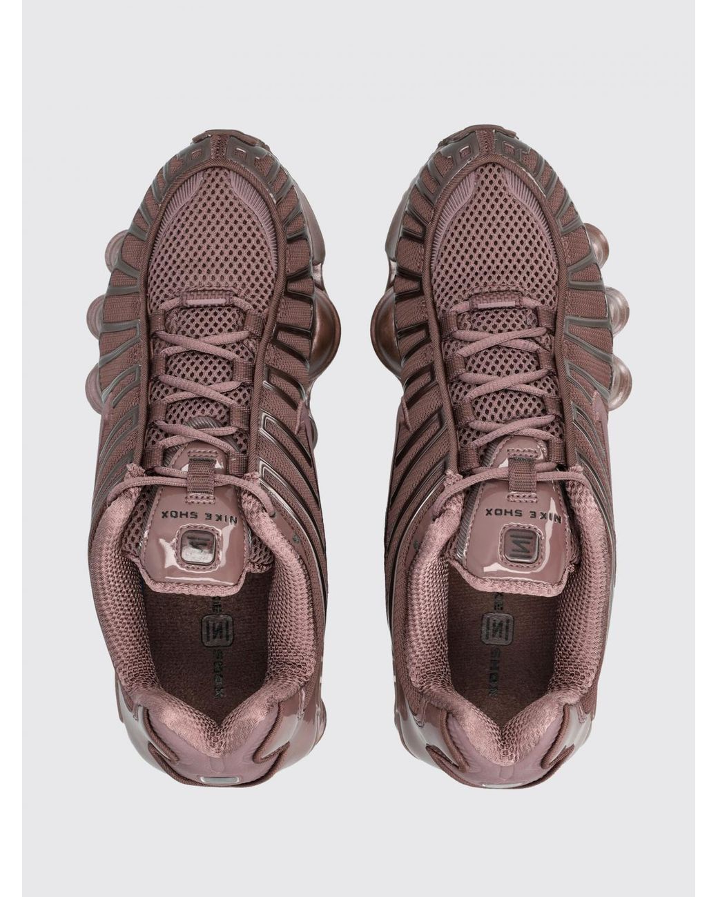 Nike Purple Shox Tl Mesh And Rubber Sneakers