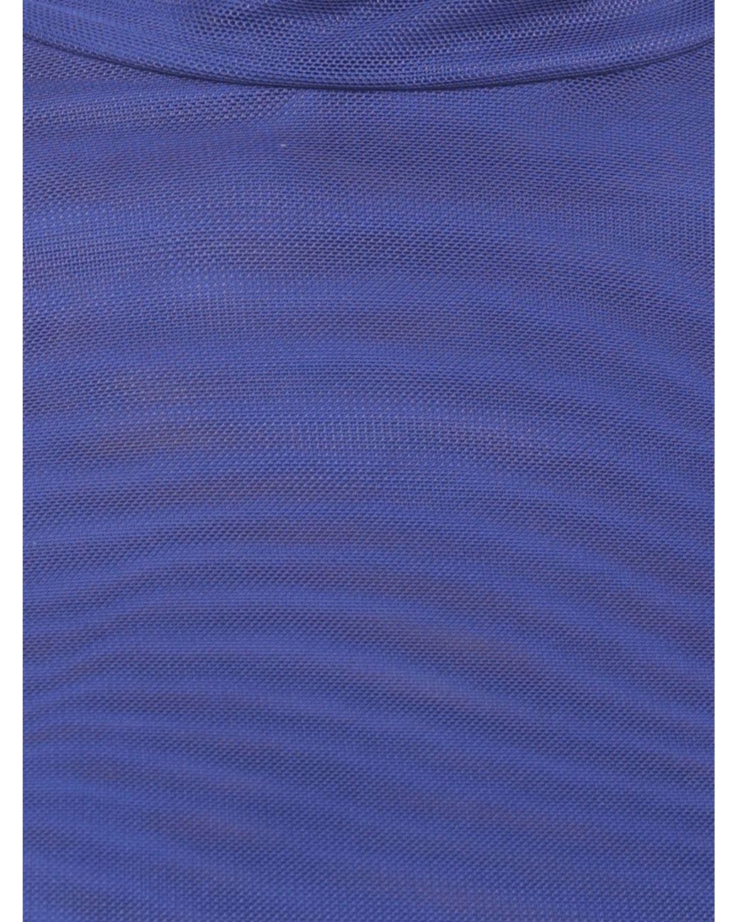 ROTATE BIRGER CHRISTENSEN Blue Rollkragen-Top Aus Stretch-Jersey