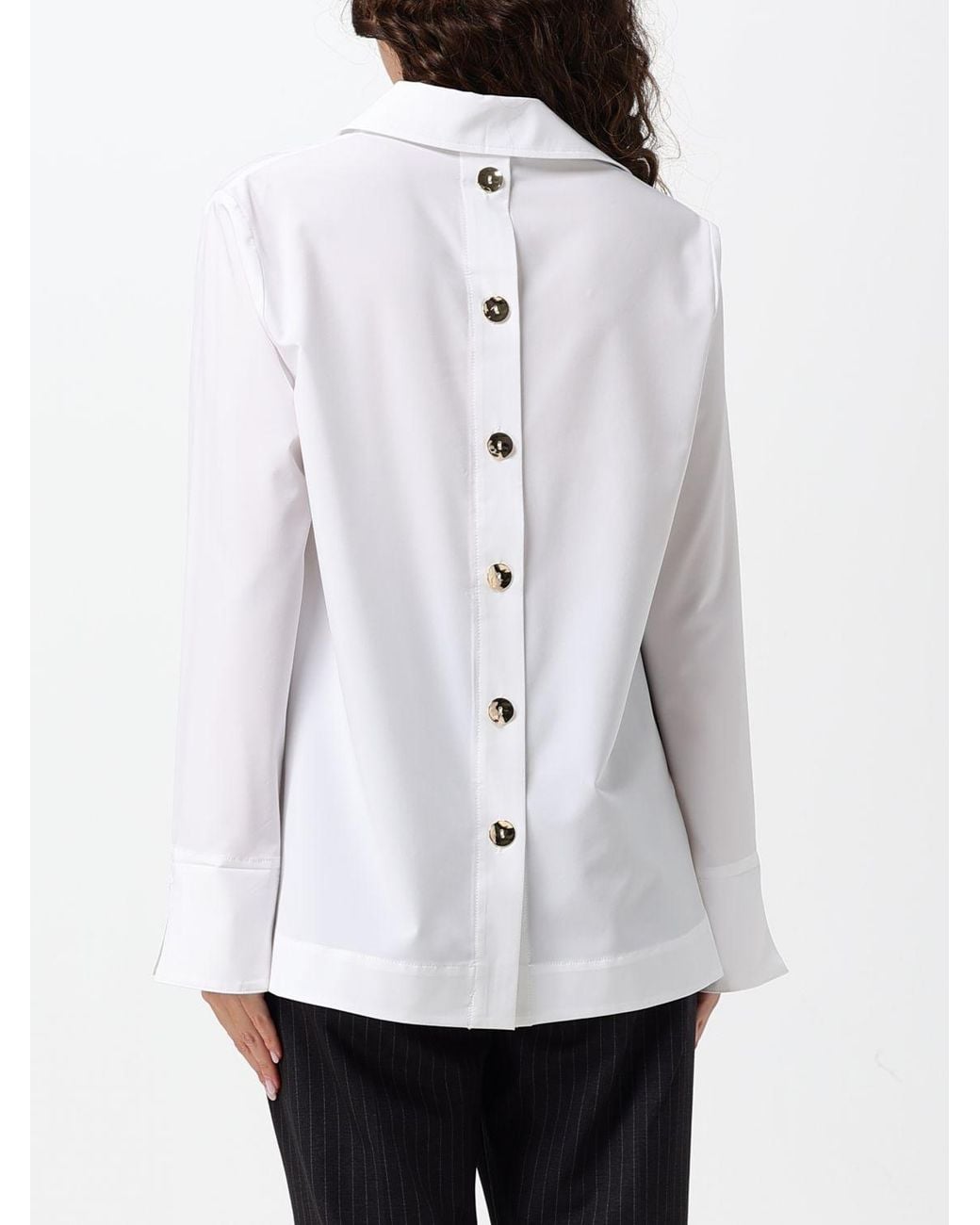 Joseph Ribkoff White Short Faux Fur Jacket With Funnel Neck And Zip Closure