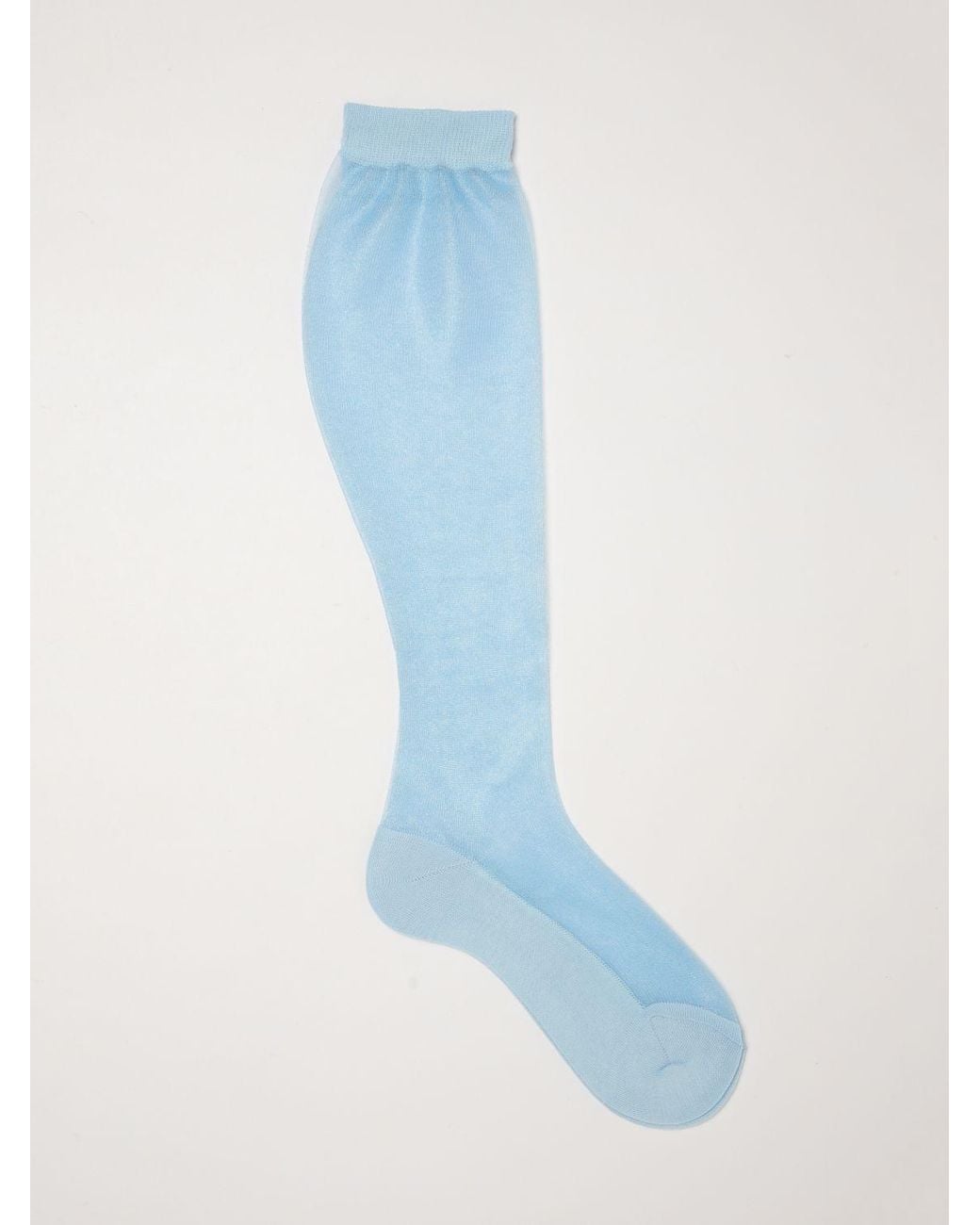MM6 by Maison Margiela Blue Cotton Blend Socks