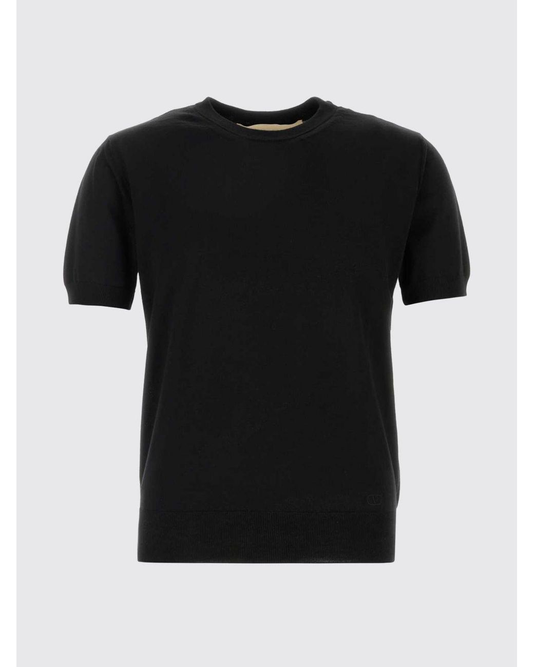 Valentino Garavani Black Pure Virgin Wool Crewneck Sweater for men