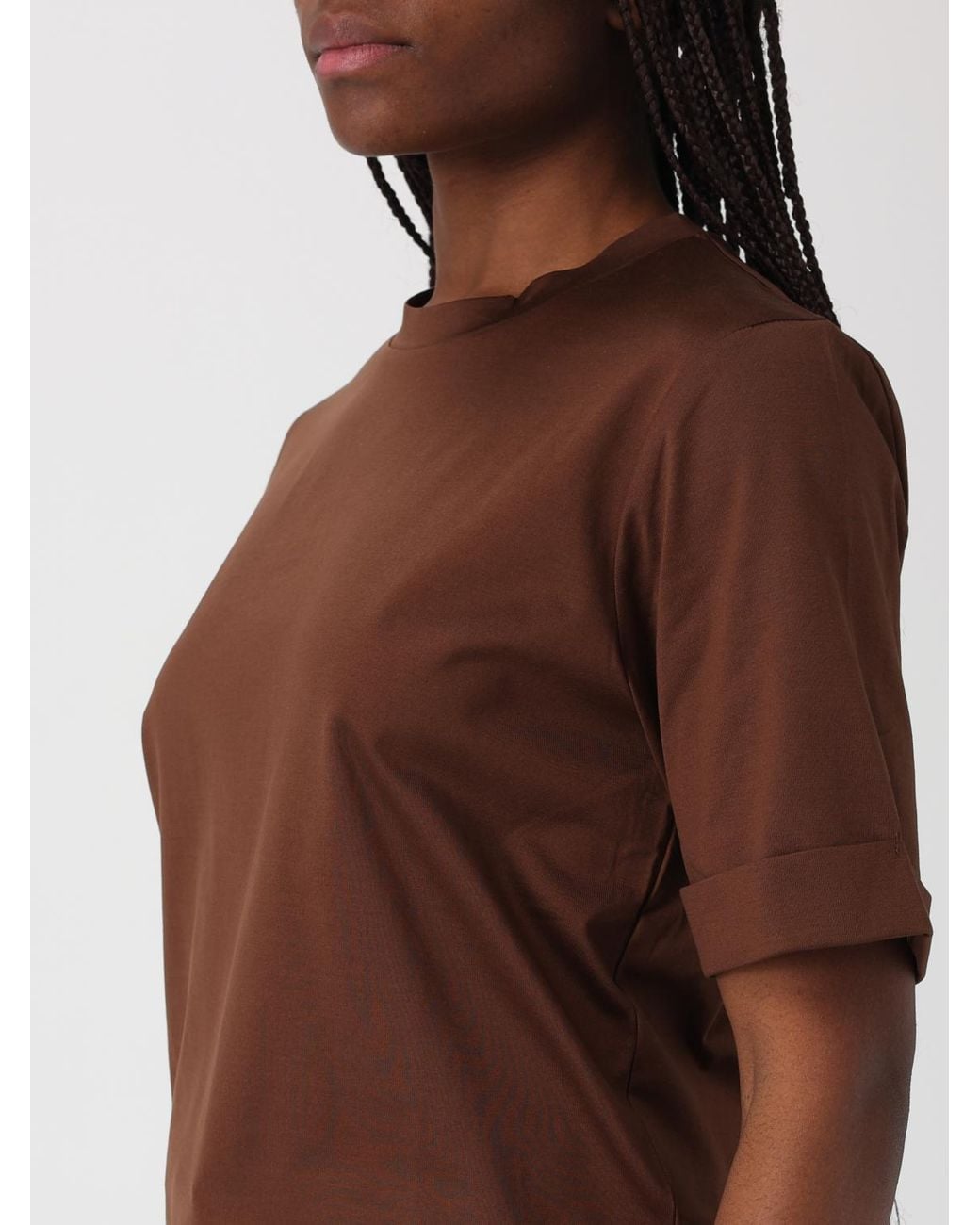 Soeur Brown Basic Cotton T-Shirts