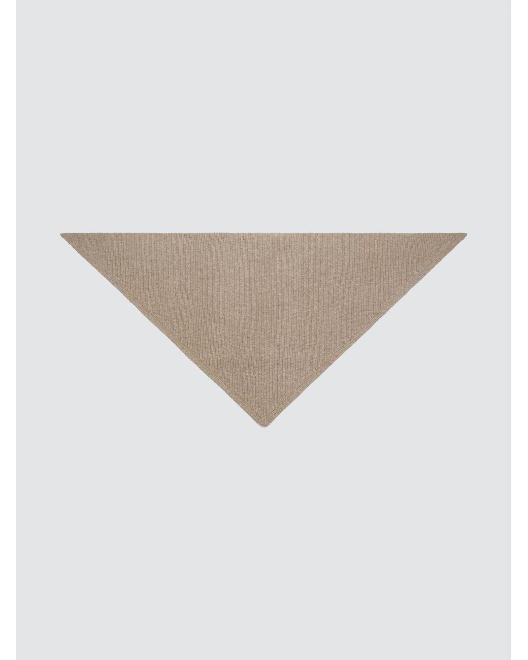 Studio Nicholson White Triangular Ribbed Scarf for men