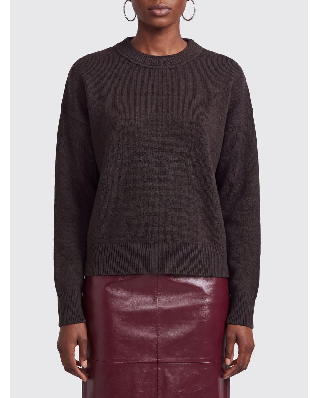 Mrz Multicolor Dropped Shoulder Virgin Wool And Cashmere Crewneck Jumper