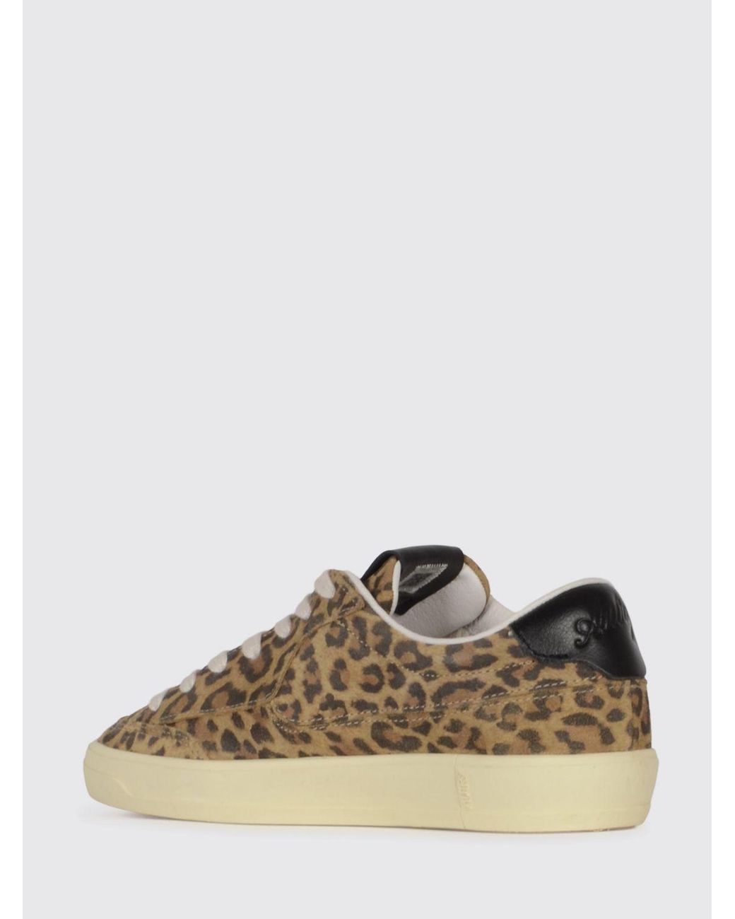 Autry Black Windscape Animal Print Suede Sneakers