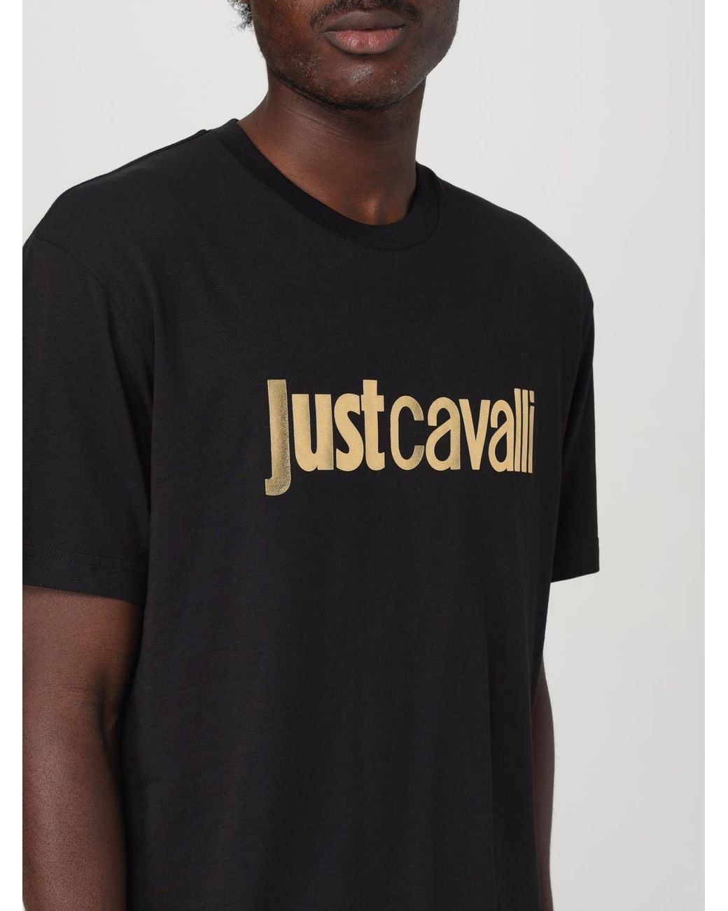 Just Cavalli Black T-Shirt for men