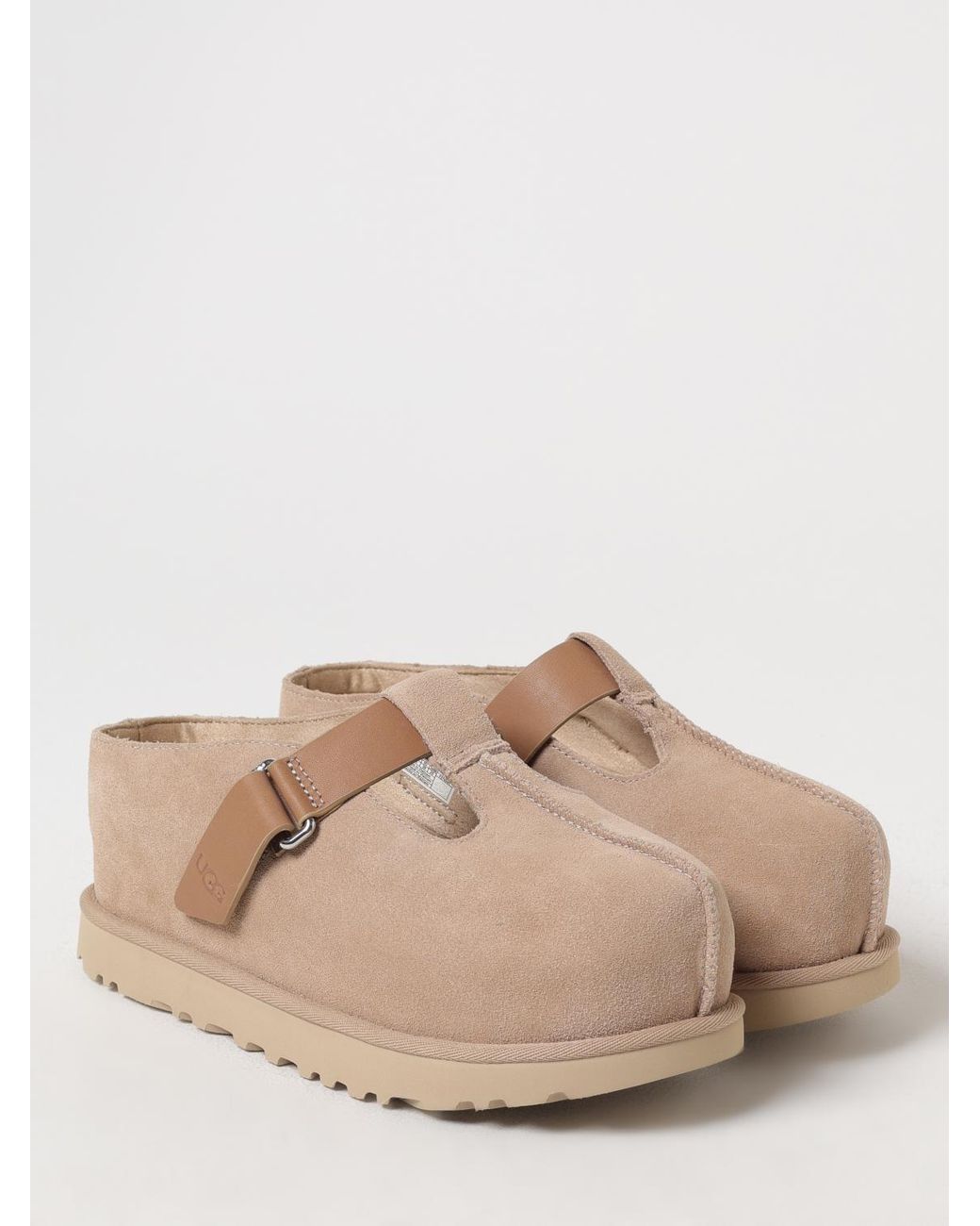 Ugg Natural Goldenstar Hi Suede Sabots