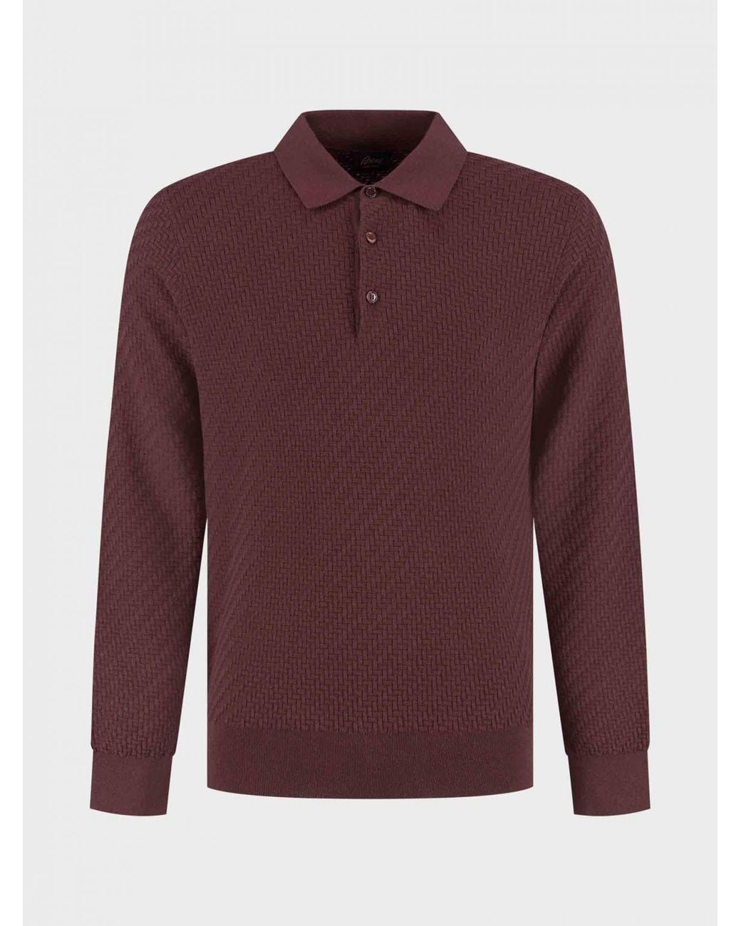 Brioni Purple Polo Shirt for men