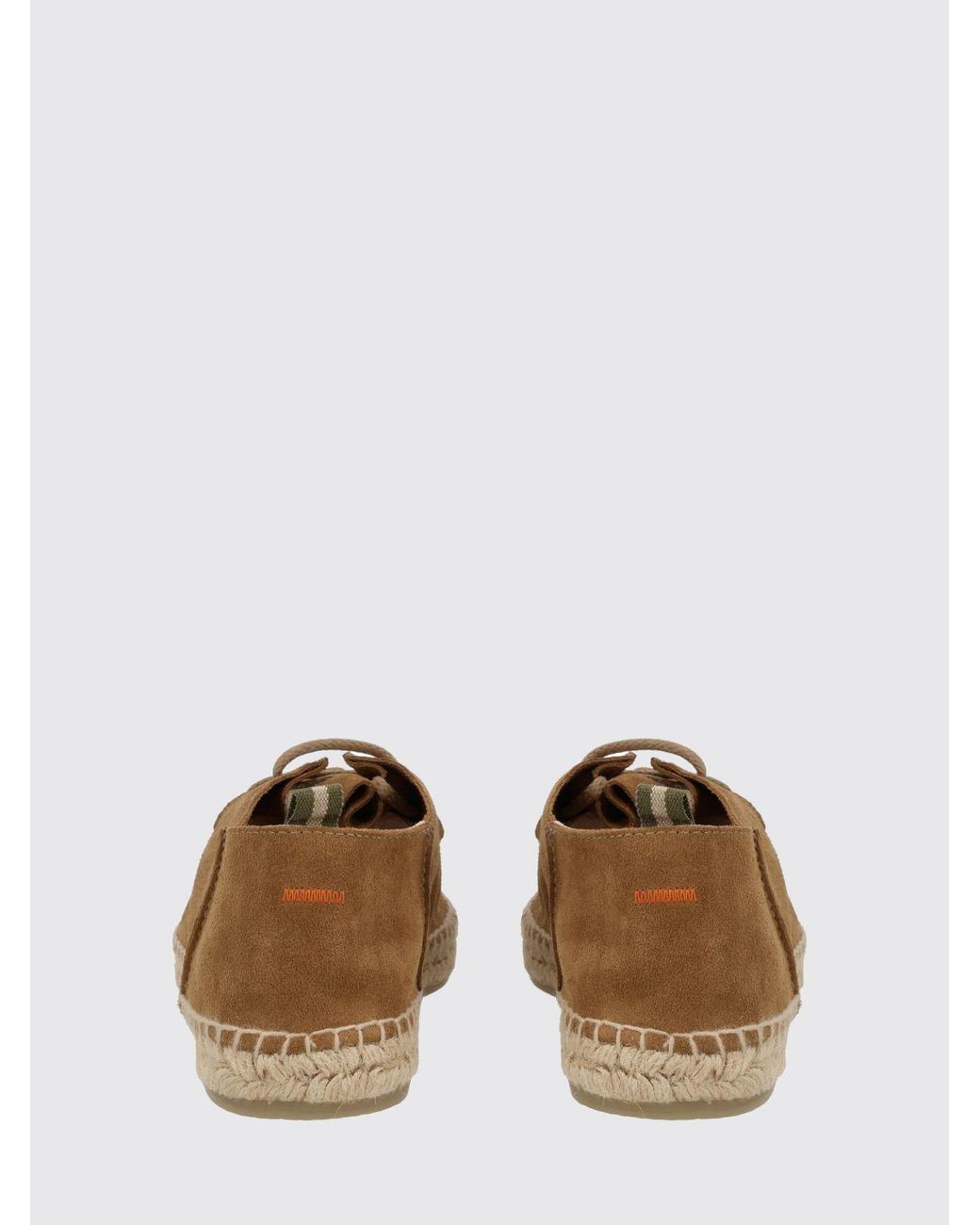Castaner Brown Ned Two-Tone Suede Cowhide Lace-Up Espadrilles for men