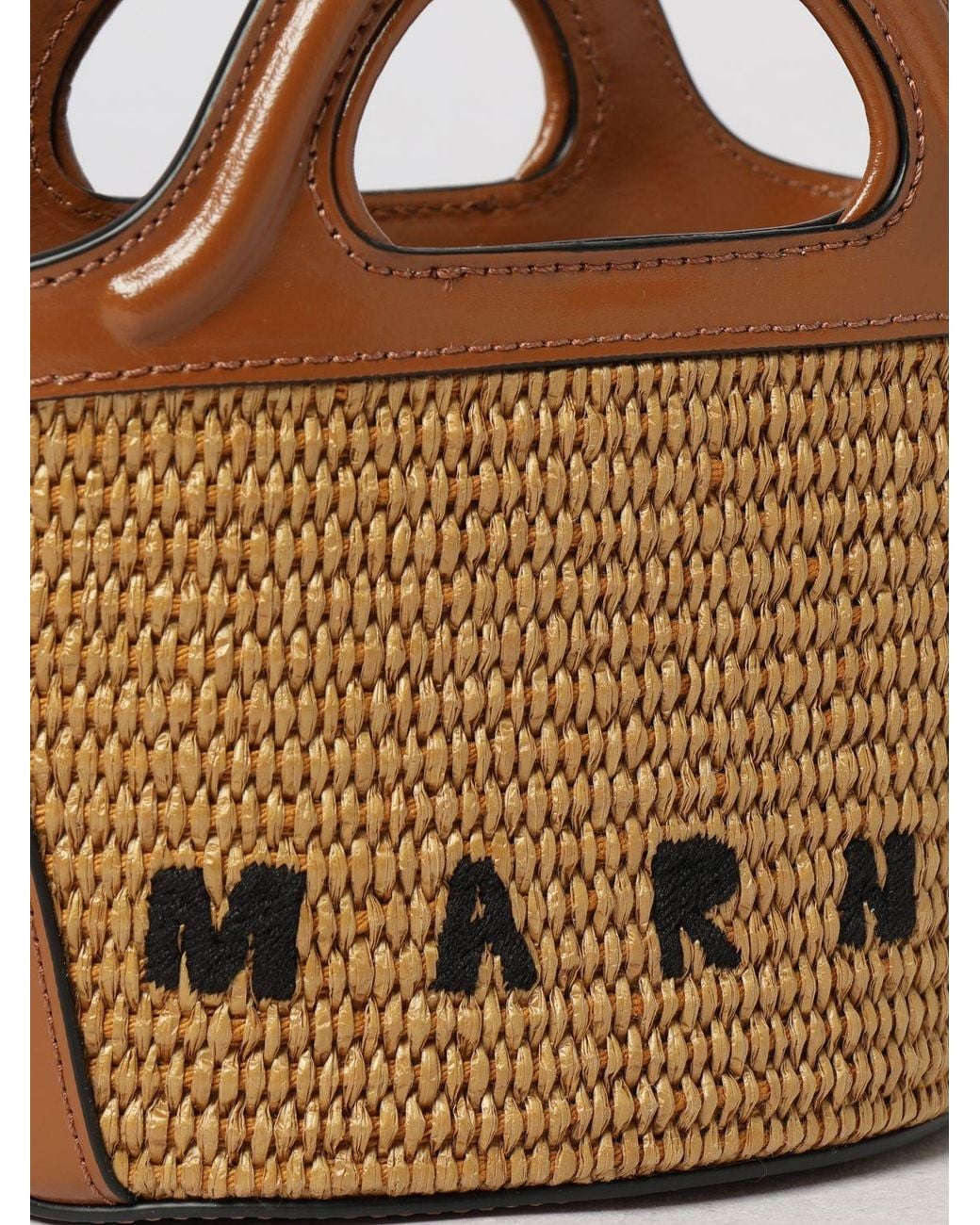Marni Brown Tropicalia Mini Bag