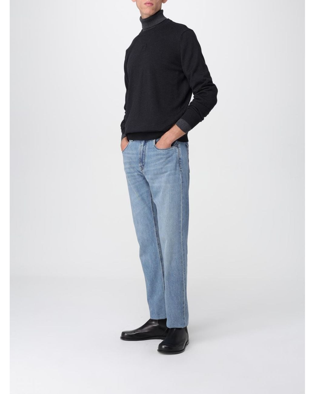 Fendi Blue Jumper for men