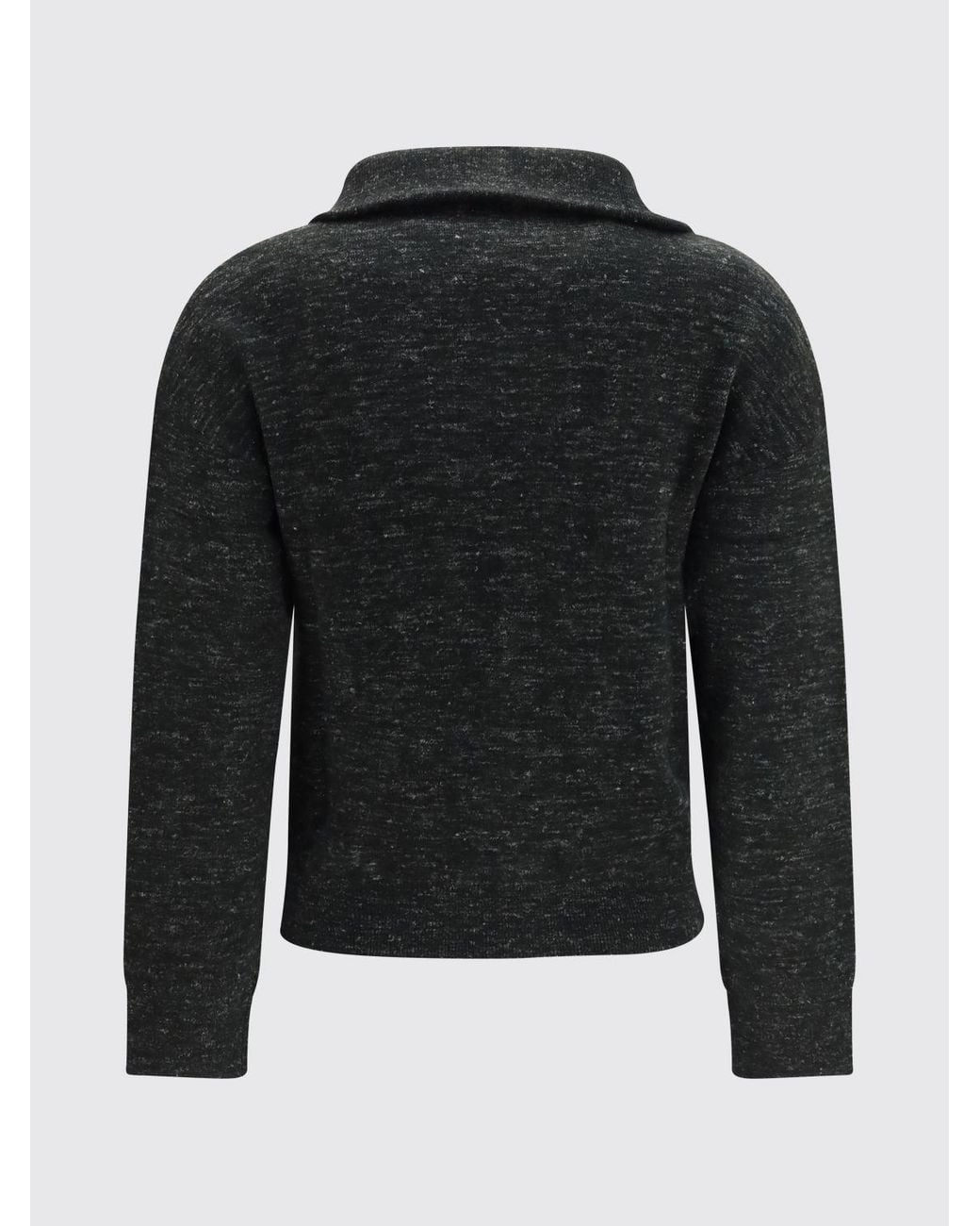 Isabel Marant Blue Koxy Monogram Logo Viscose Blend Zip-Up Cardigan