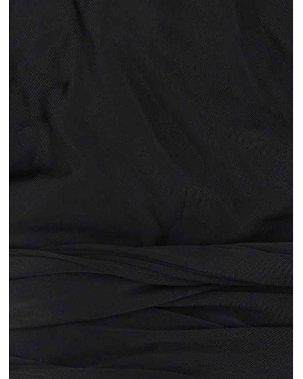Balmain Black Viscose Blouse With A V-Neck And Ruffle Appliqués