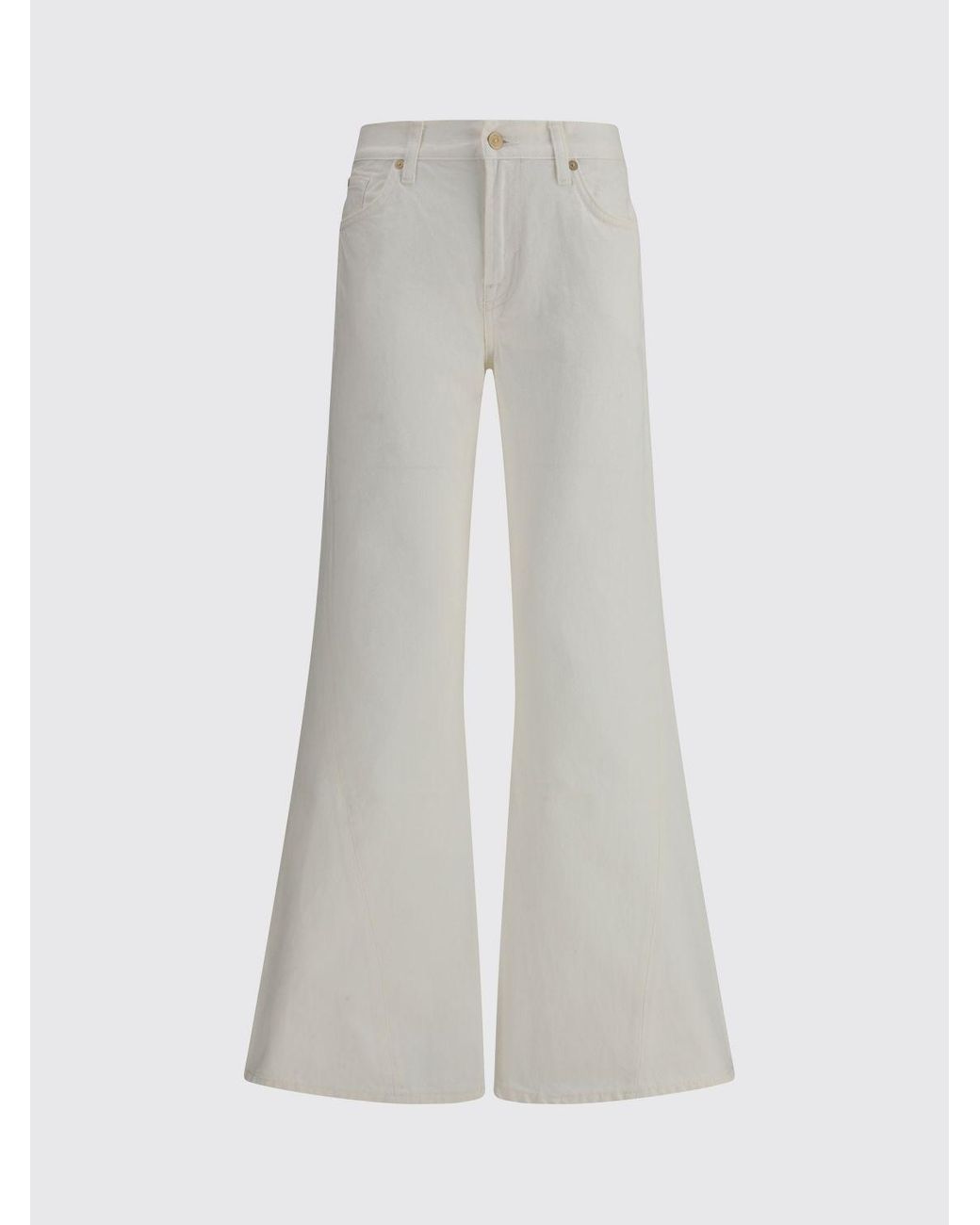 7 For All Mankind White Jeans