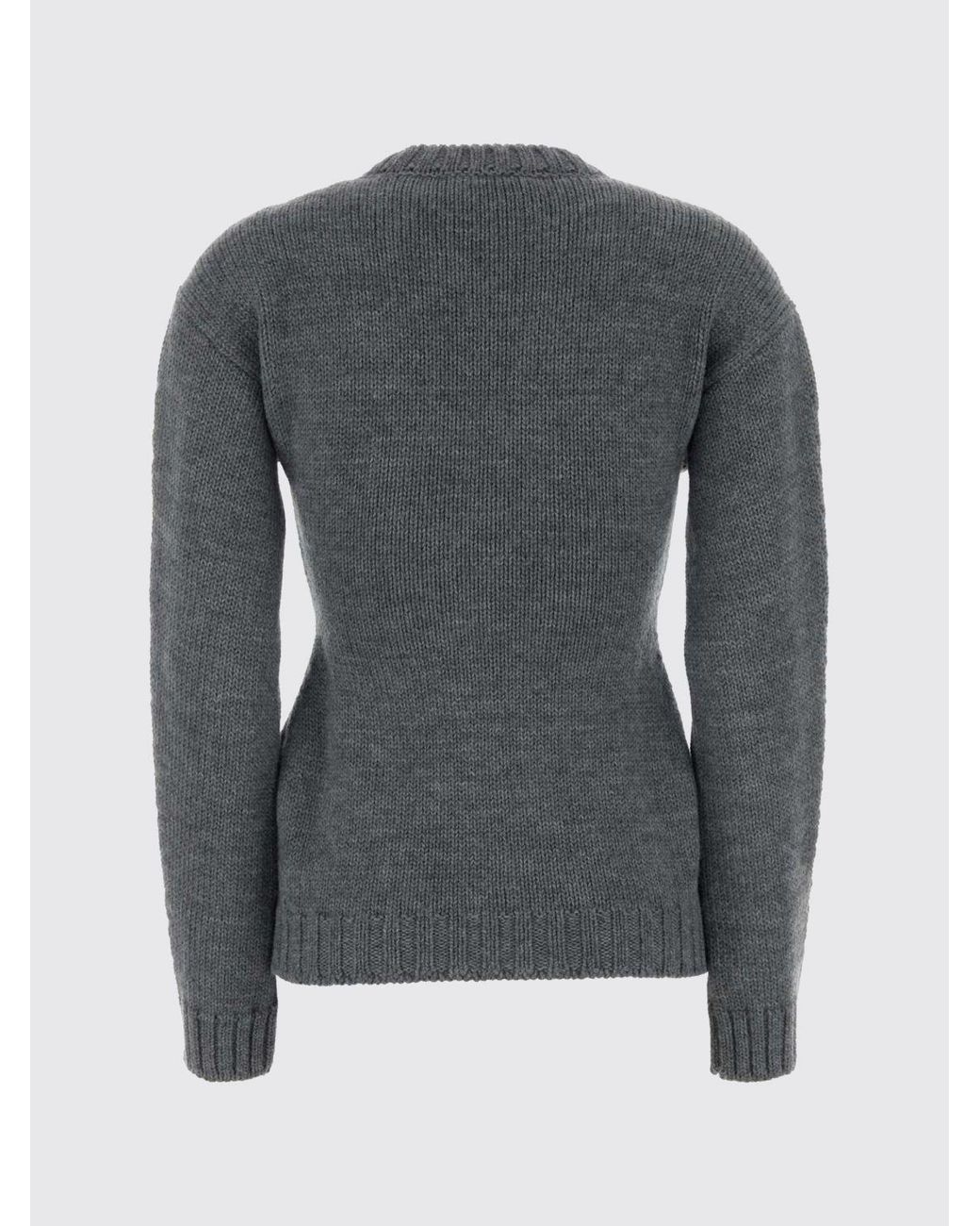 Jil Sander Blue Slim Fit Wool V-Neck Jumper With Dropped Shoulders