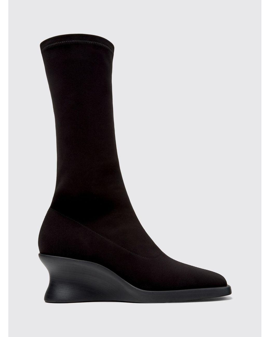 Camper Black Flat Ankle Boot