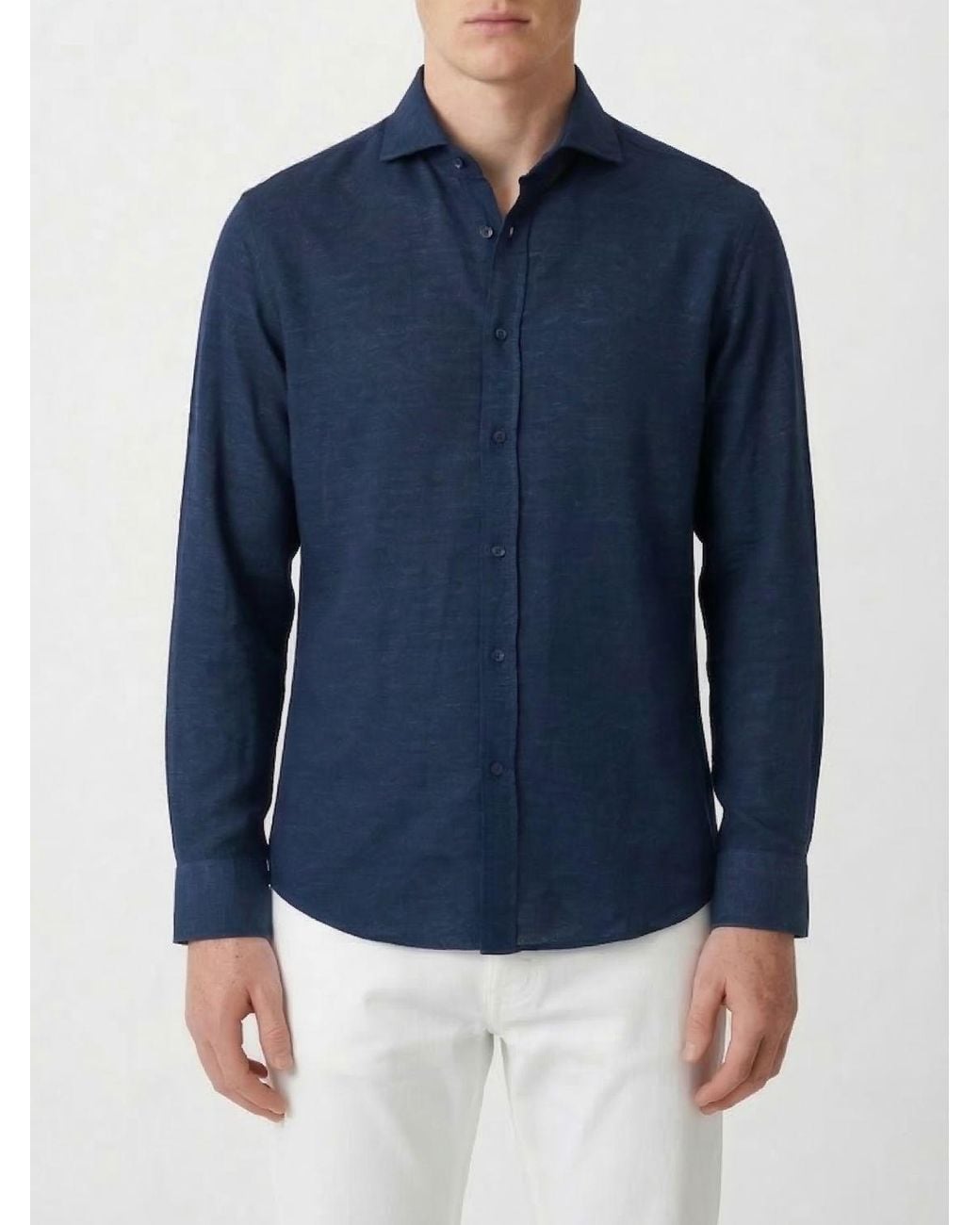 Brunello Cucinelli Blue Shirt for men