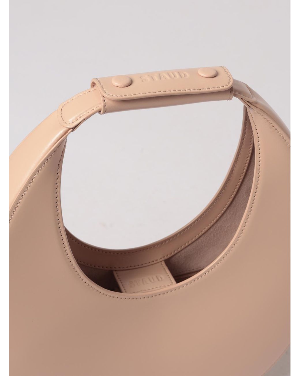Staud Natural Moon Leather Bag