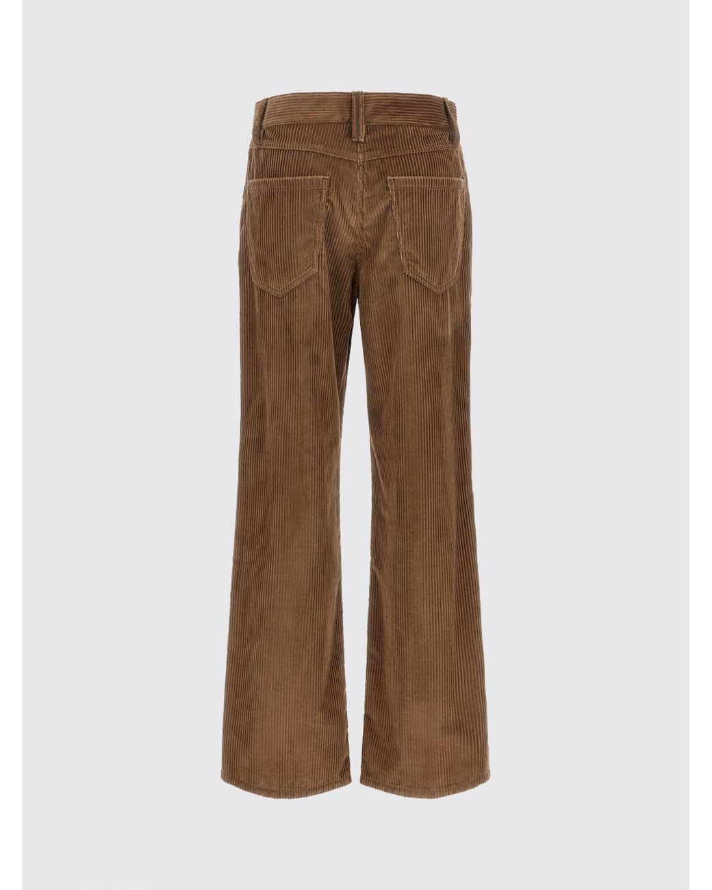Brunello Cucinelli Brown Flared Corduroy Trousers