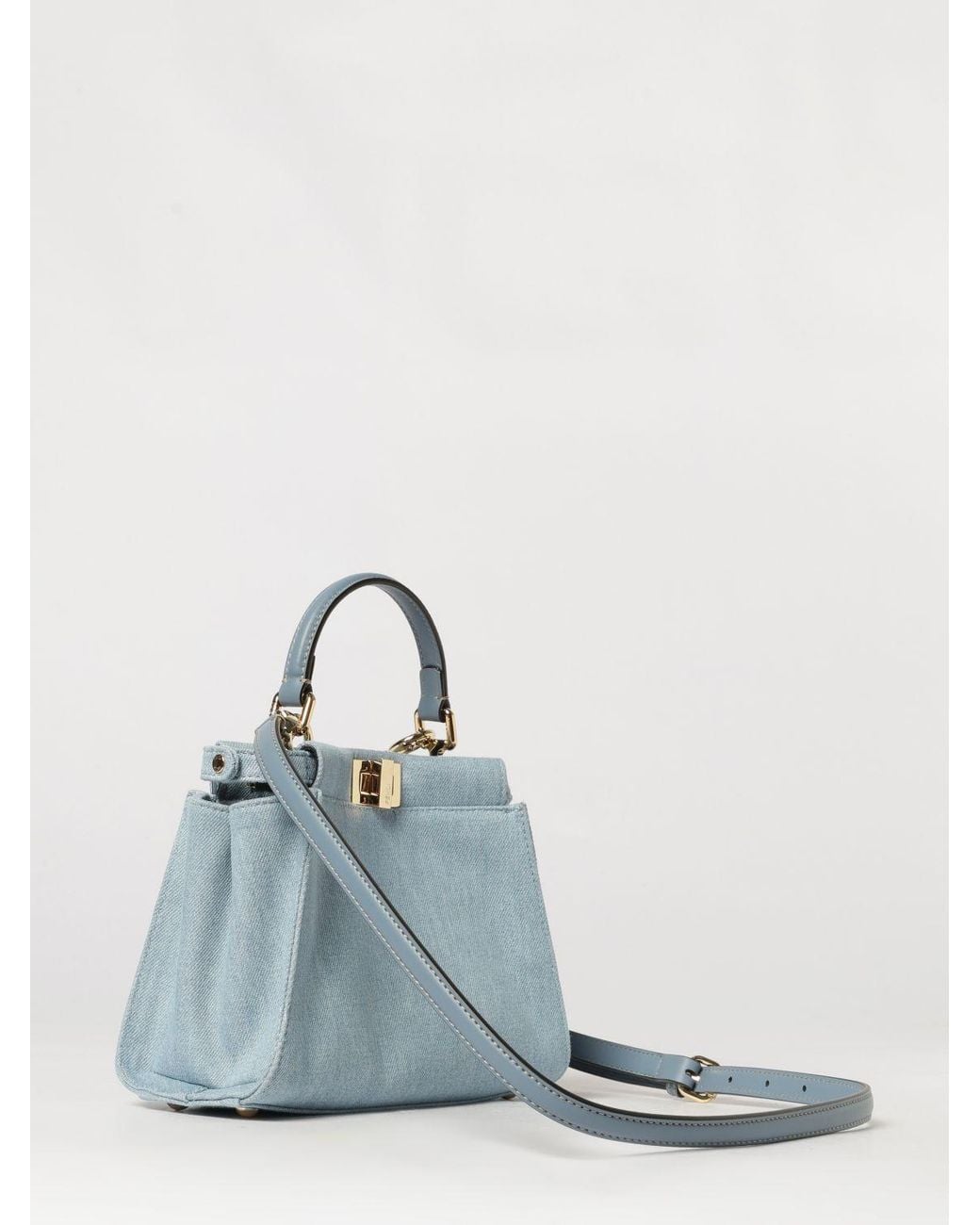 Fendi Blue Mini Peekaboo Bag