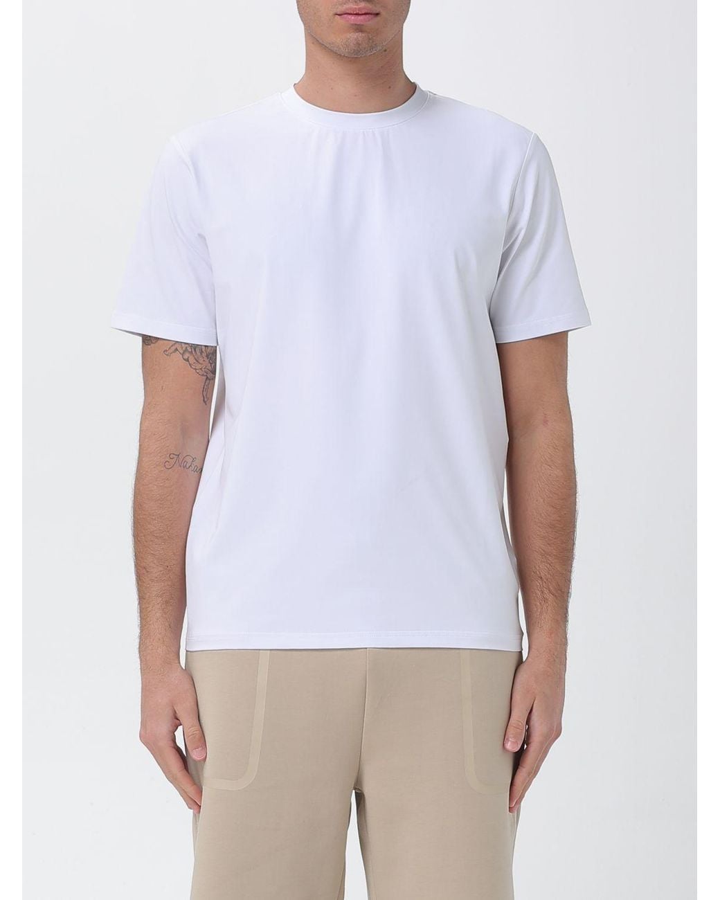 Peuterey White Cotton Blend T-Shirt for men