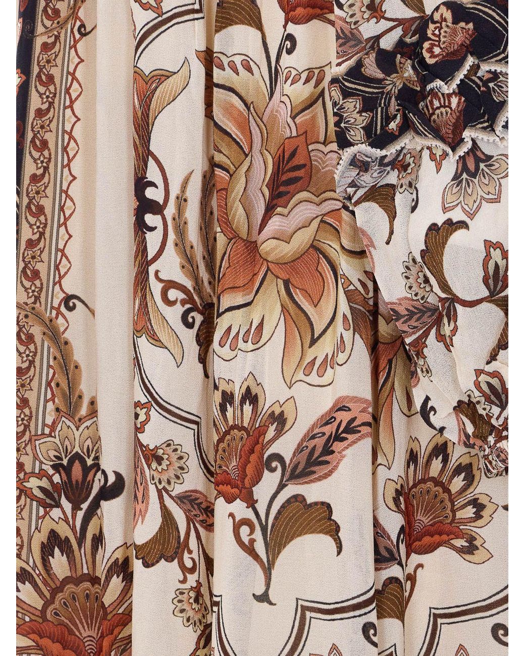Farm Rio Natural Floral Viscose Dress
