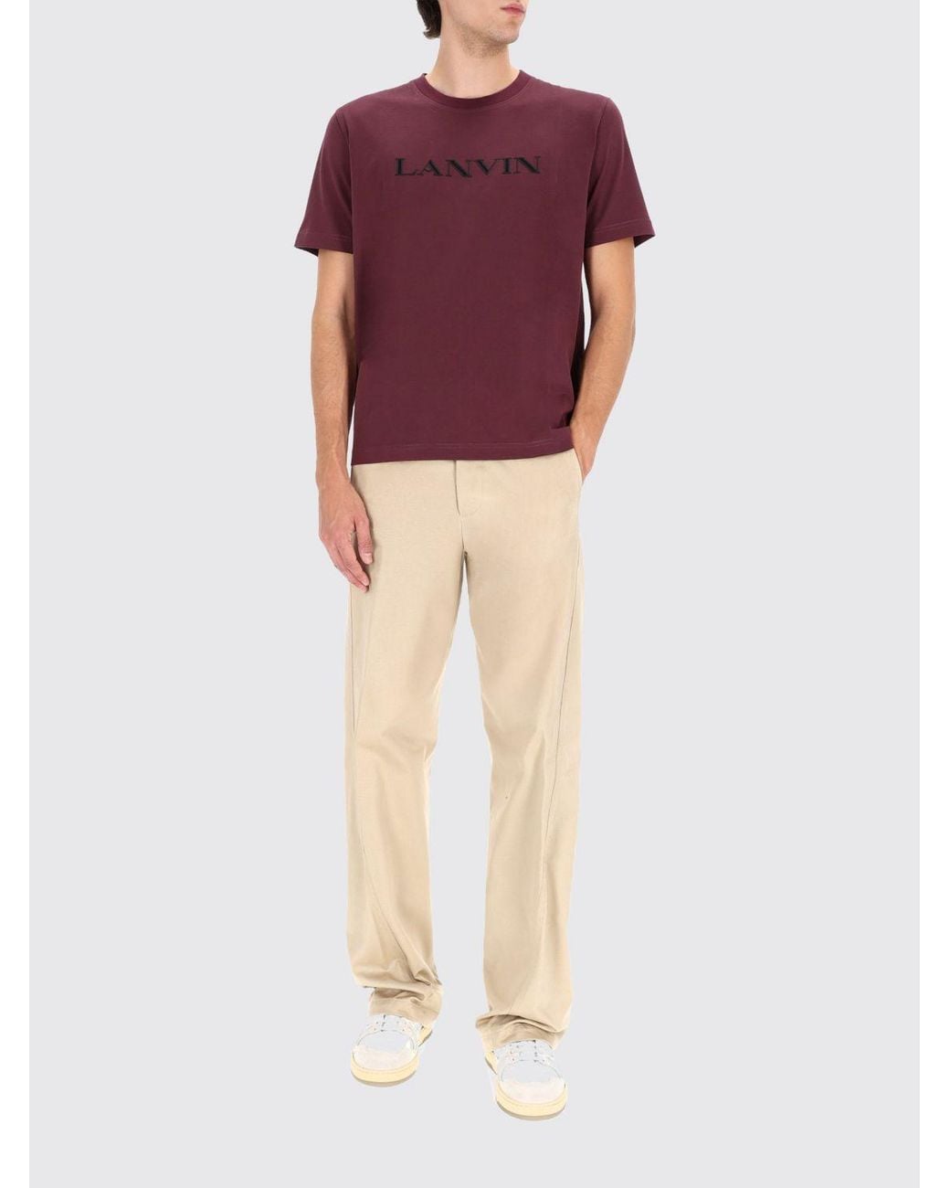 Lanvin Purple Polo Shirt for men