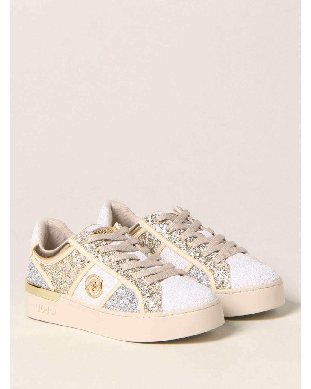 Liu Jo Silvia 53 Glitter Sneakers | Lyst