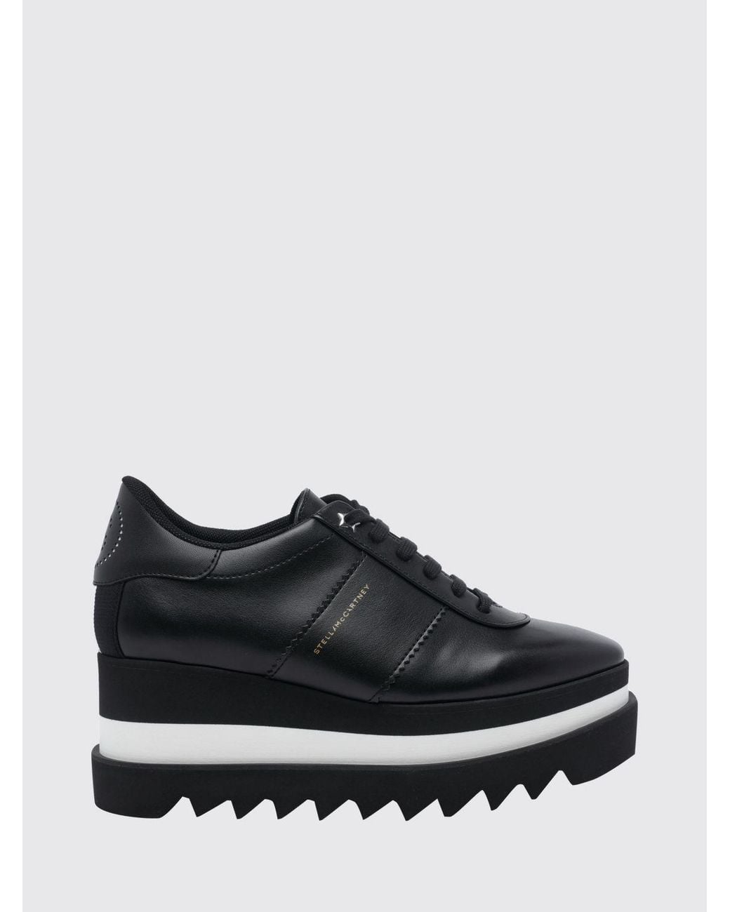 Stella McCartney Black Elyse Wedge Sneakers