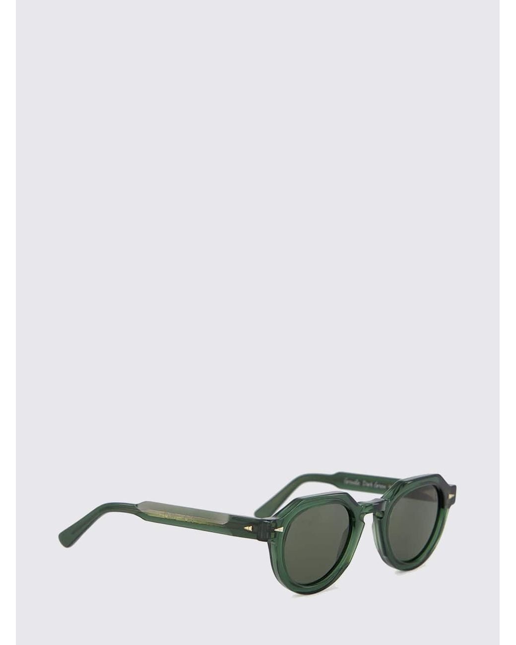 Ahlem Green Grenelle Rounded Acetate Sunglasses With Gradient Lenses