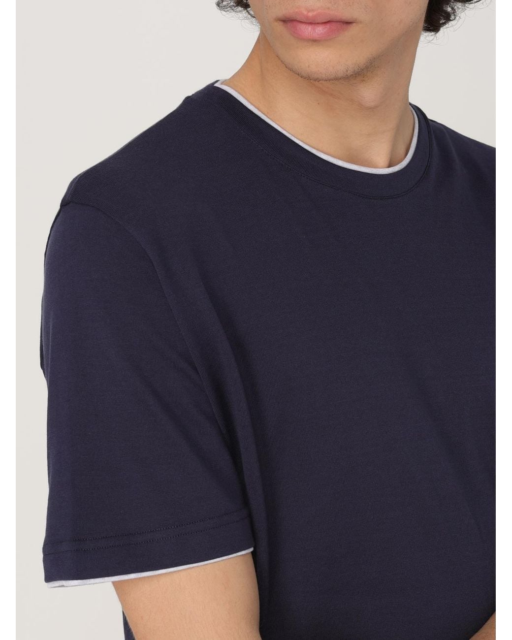 Eleventy Blue T-Shirt for men