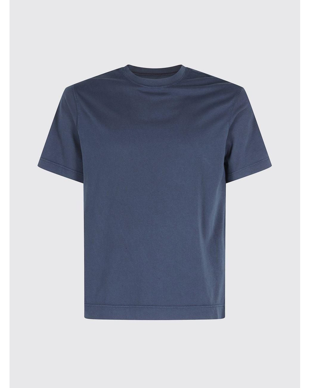 Circolo 1901 Blue Short-Sleeved Pure Cotton Crew Neck T-Shirt for men