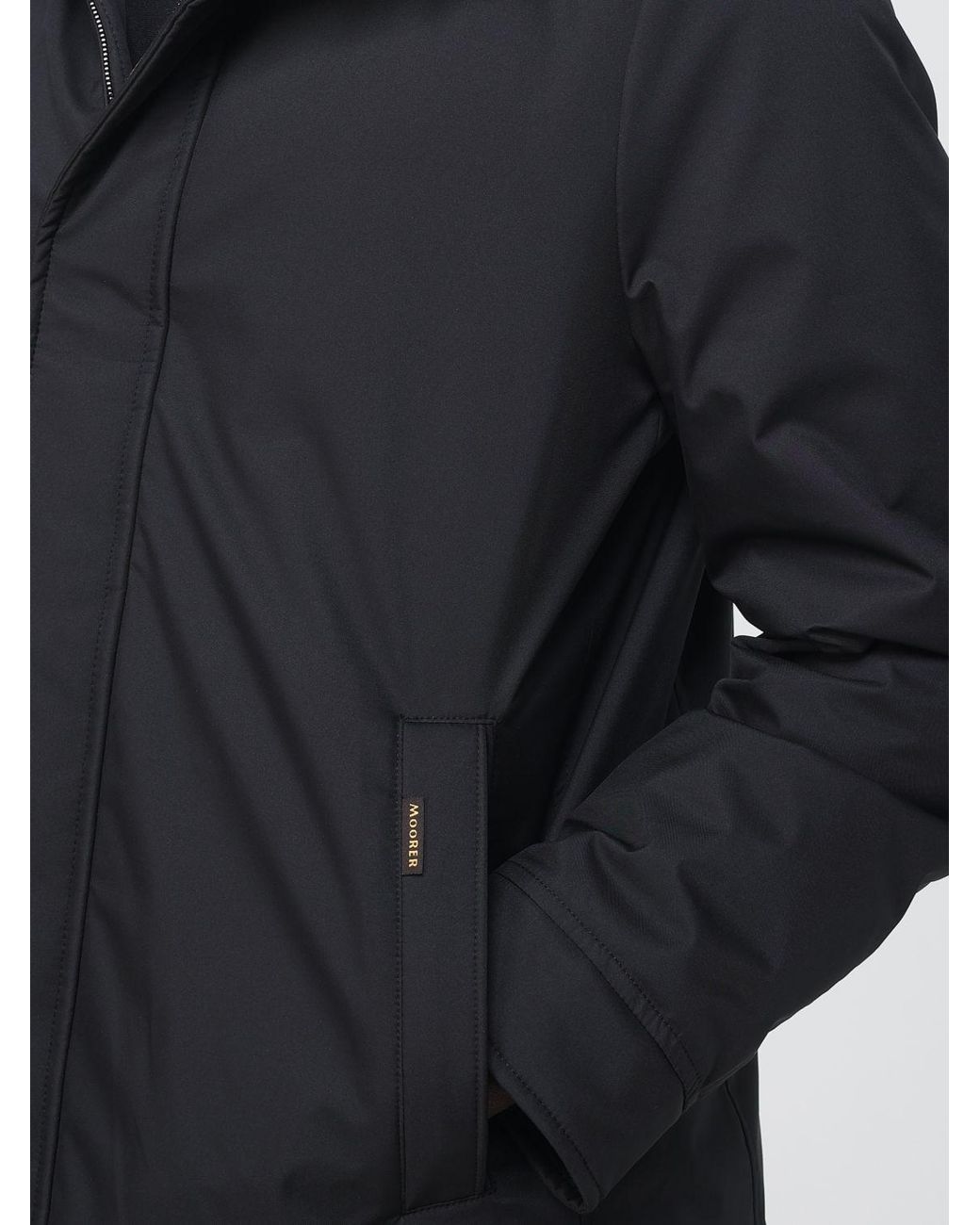 Moorer Blue Petrini Padded And Windproof Parka With Adjustable Hood for men