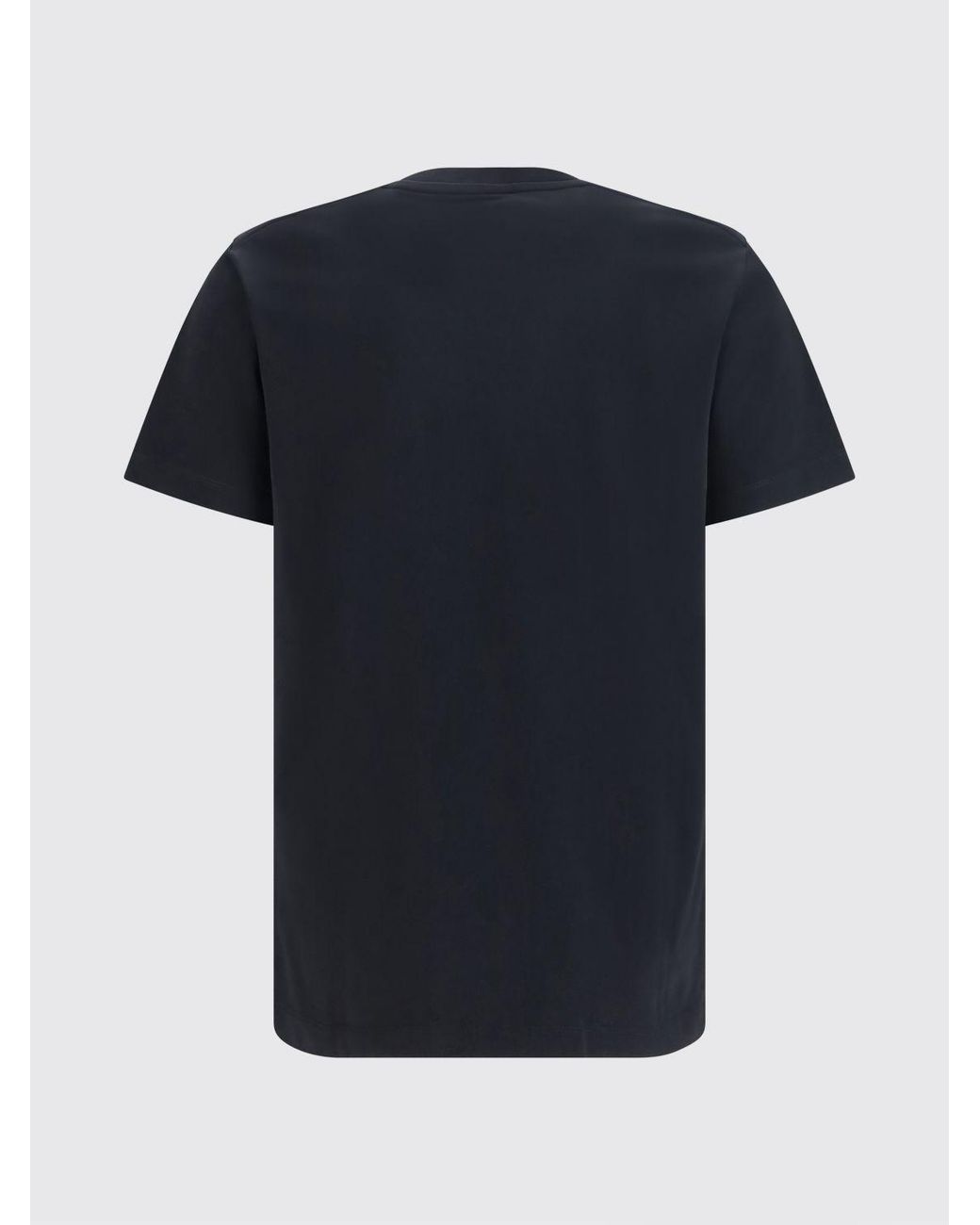 DSquared² Blue Slim Fit Cotton T-Shirt With Contrasting Logo Print for men