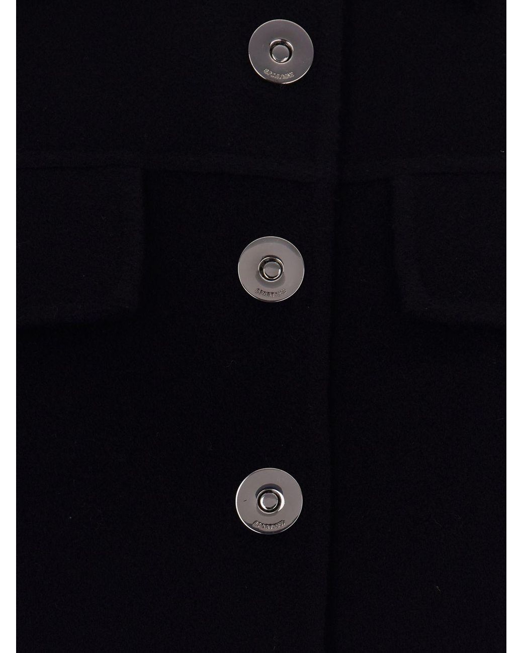 Sportmax Blue Slim Fit Single-Breasted Short Coat
