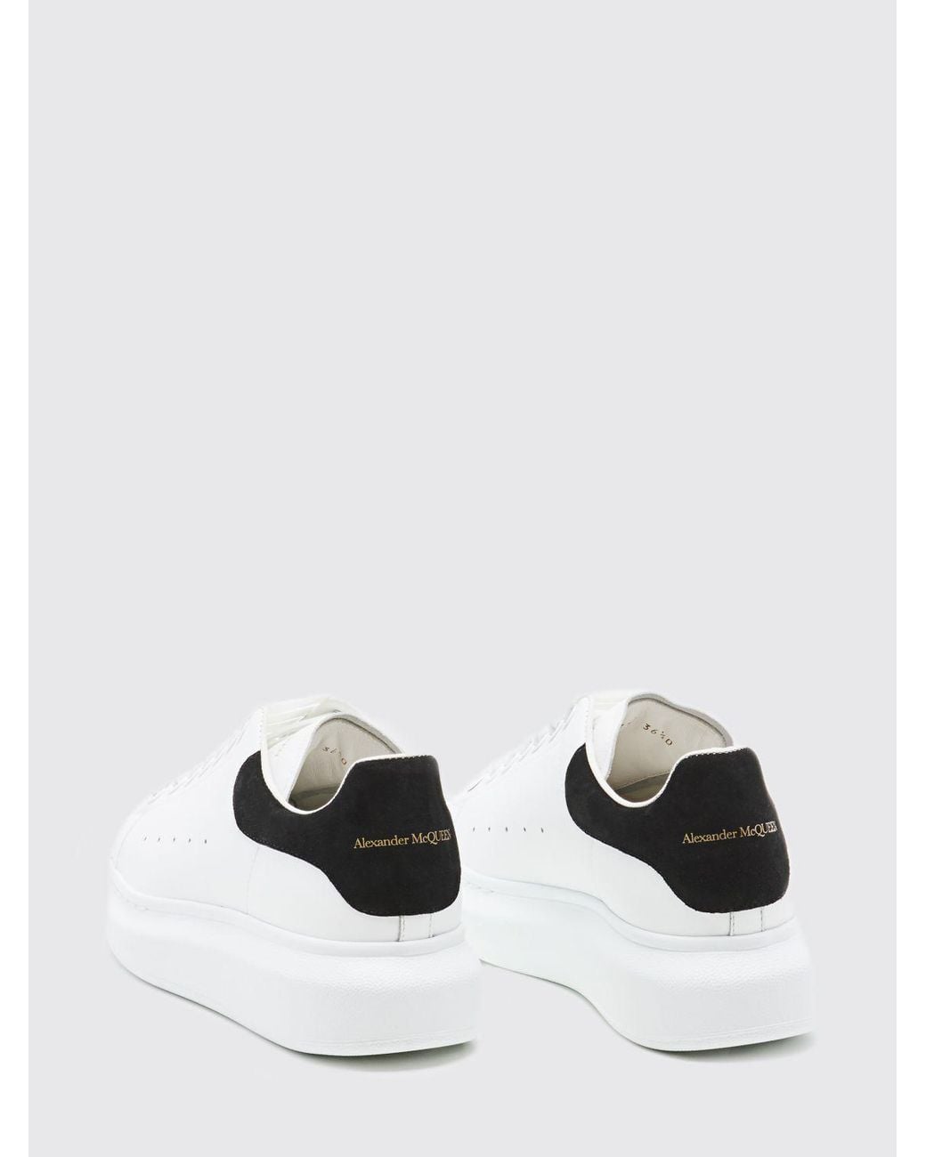 McQueen White Oversize Leather Sneakers