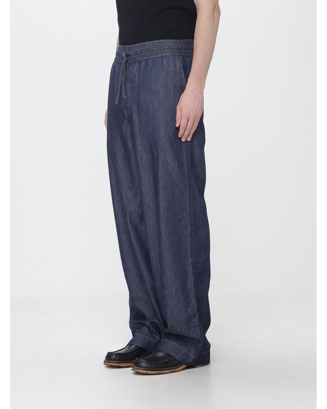 Loewe Blue Wide-Leg Trousers for men