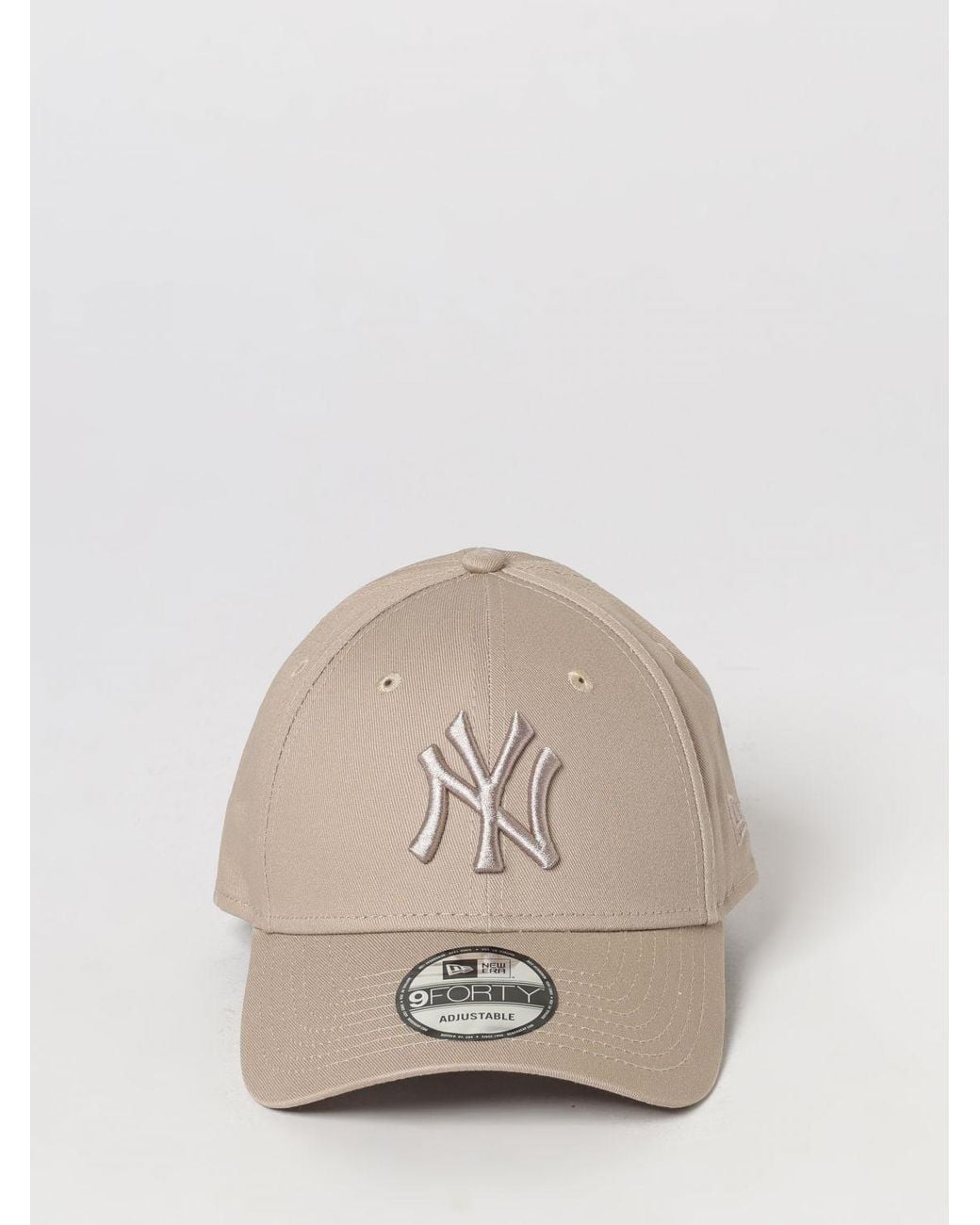 KTZ Natural 9Forty Ny Yankees Cotton Baseball Cap With Embroidered Logo for men