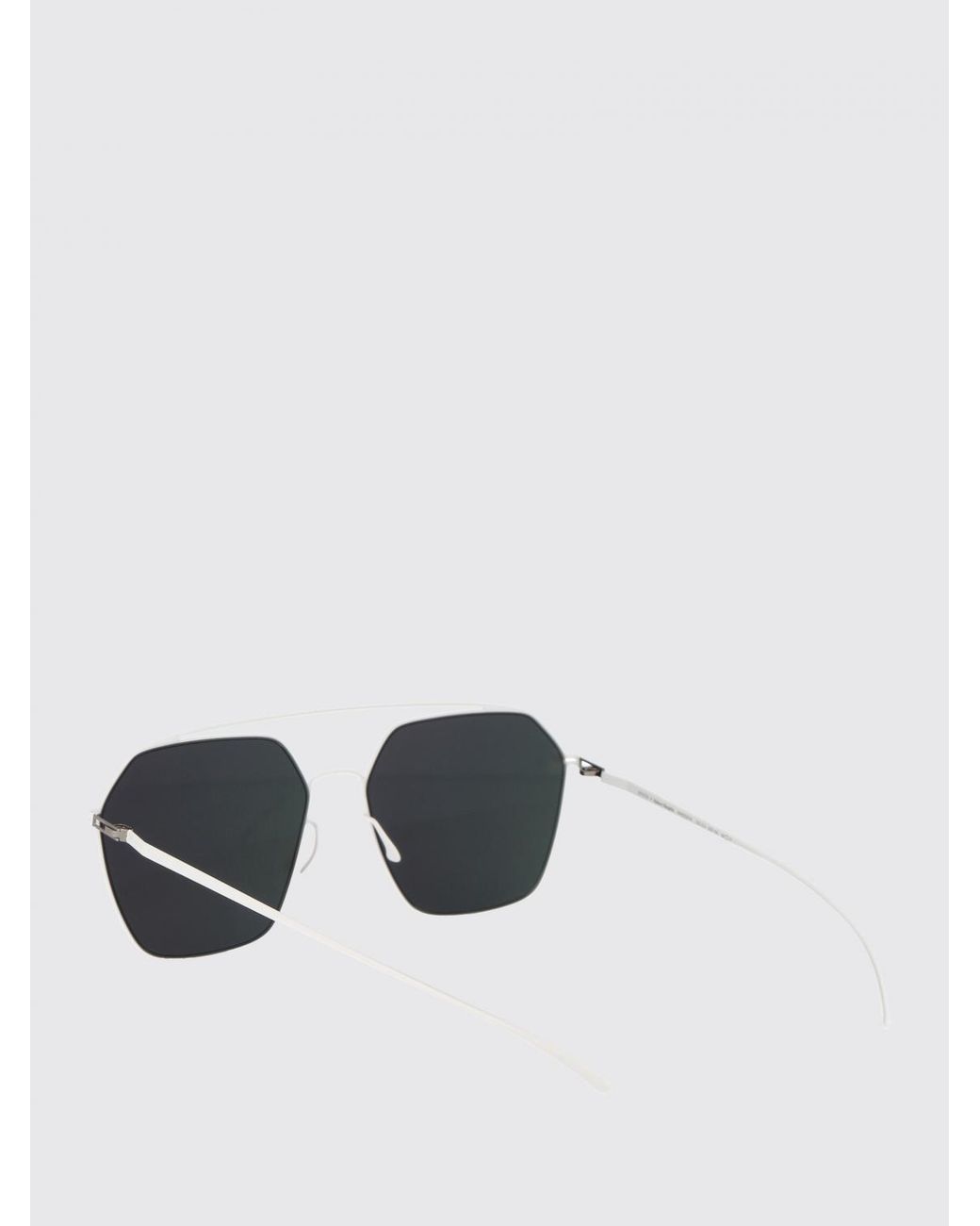 Mykita White Mmesse016 Maison Margiela X Metal Sunglasses for men