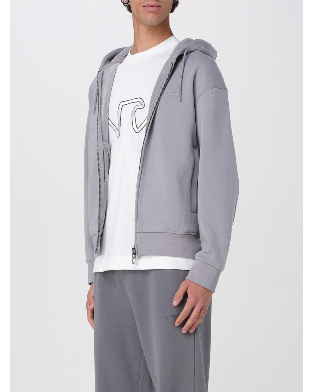 Emporio Armani Gray Jumper for men
