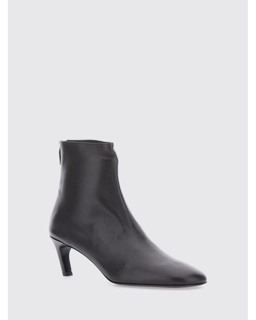 Totême Black Ankle Boots Leather