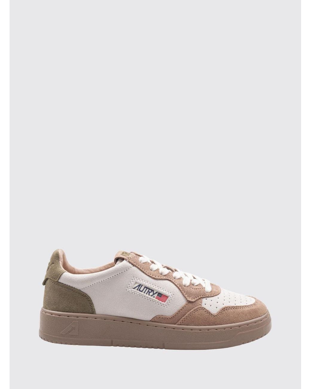 Autry Pink Medalist Low Trainers for men