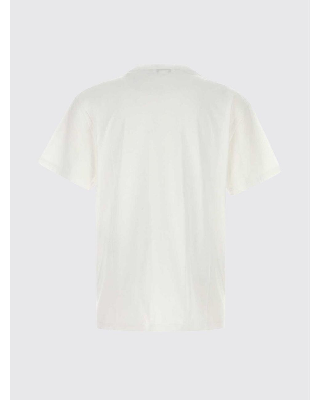 McQueen White Logo Cotton T-Shirt for men