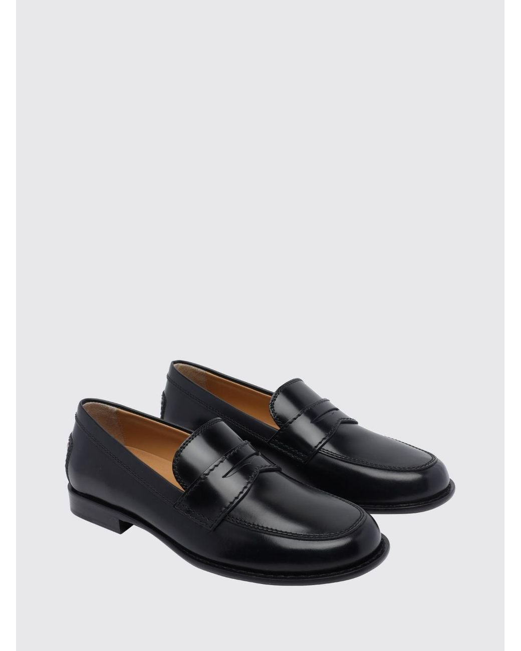 Tod's White Brushed Leather Penny Loafers With Round Toe And Leather Sole