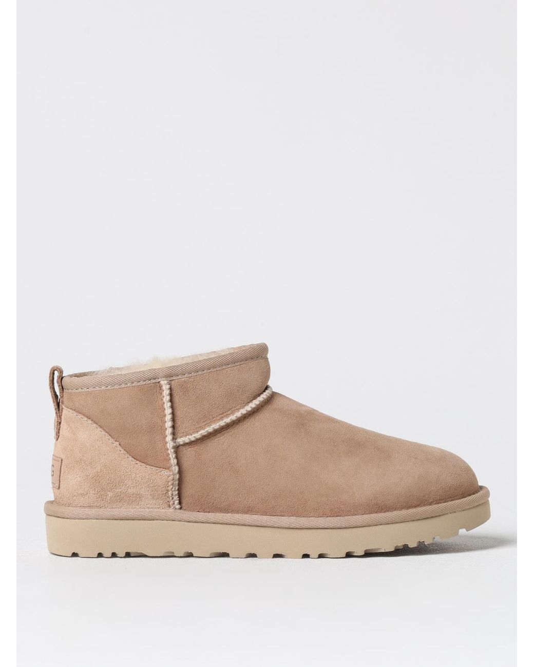 Ugg Natural Classic Ultra Mini Suede Ankle Boots