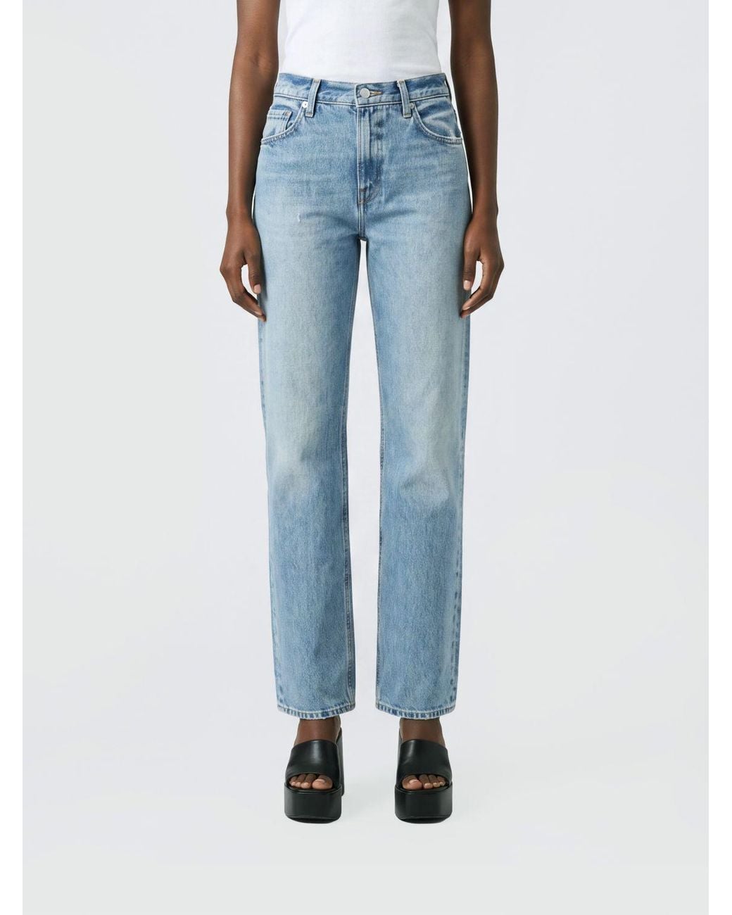Haikure Blue Lisa High-Waist Straight Jeans
