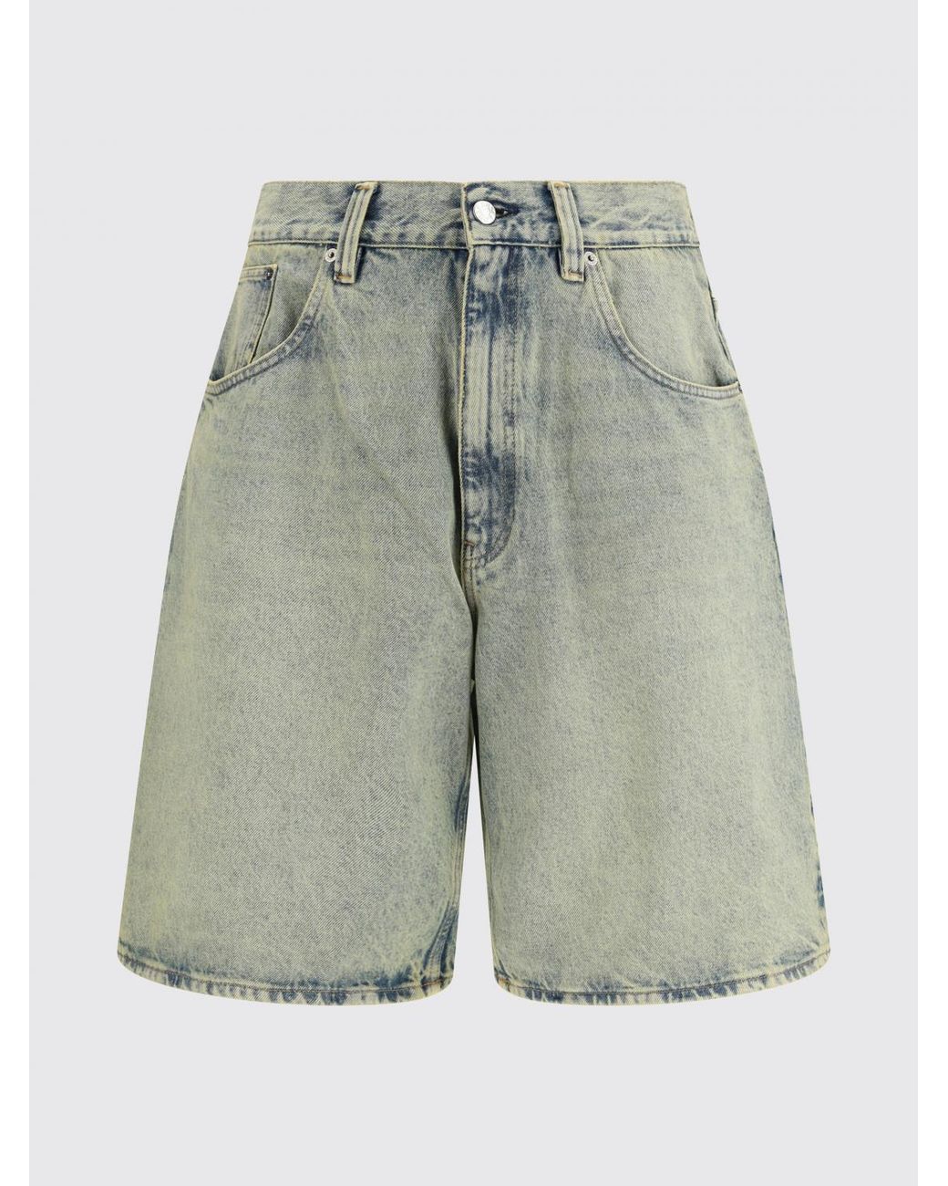 sunflower Natural 5-Pocket Cotton Denim Knee-Length Shorts for men